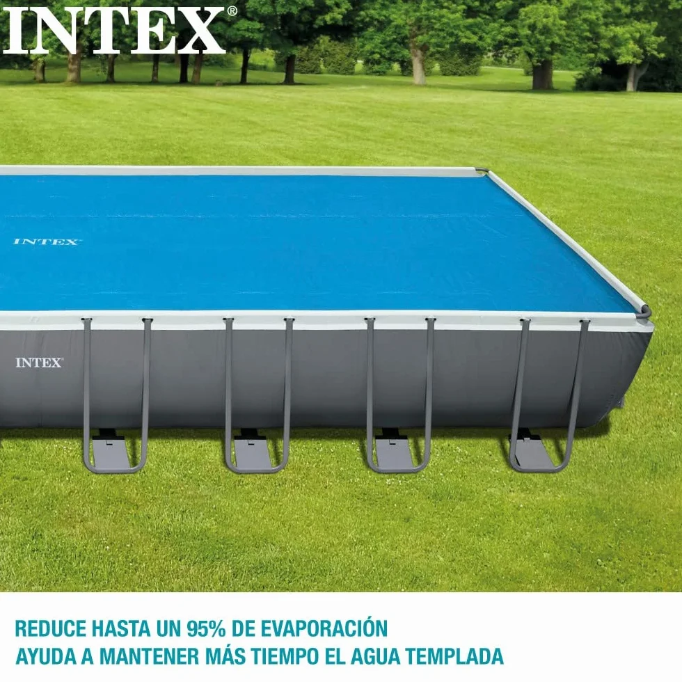 Intex Plandeka solarna prostokątna 975 x 488 cm 160 mikronów Niebieska