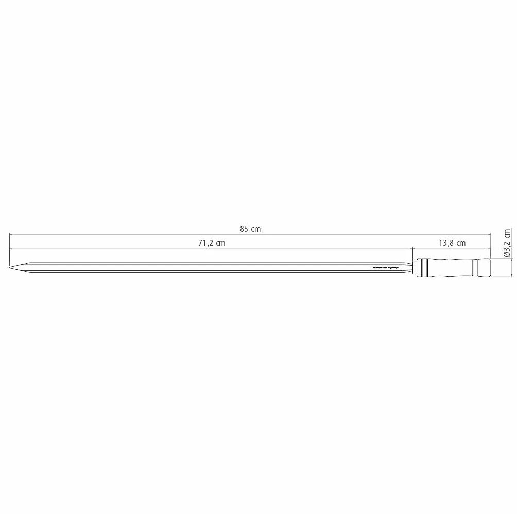 Tramontina szpikulec 85 cm naturalne drewno 29810/131