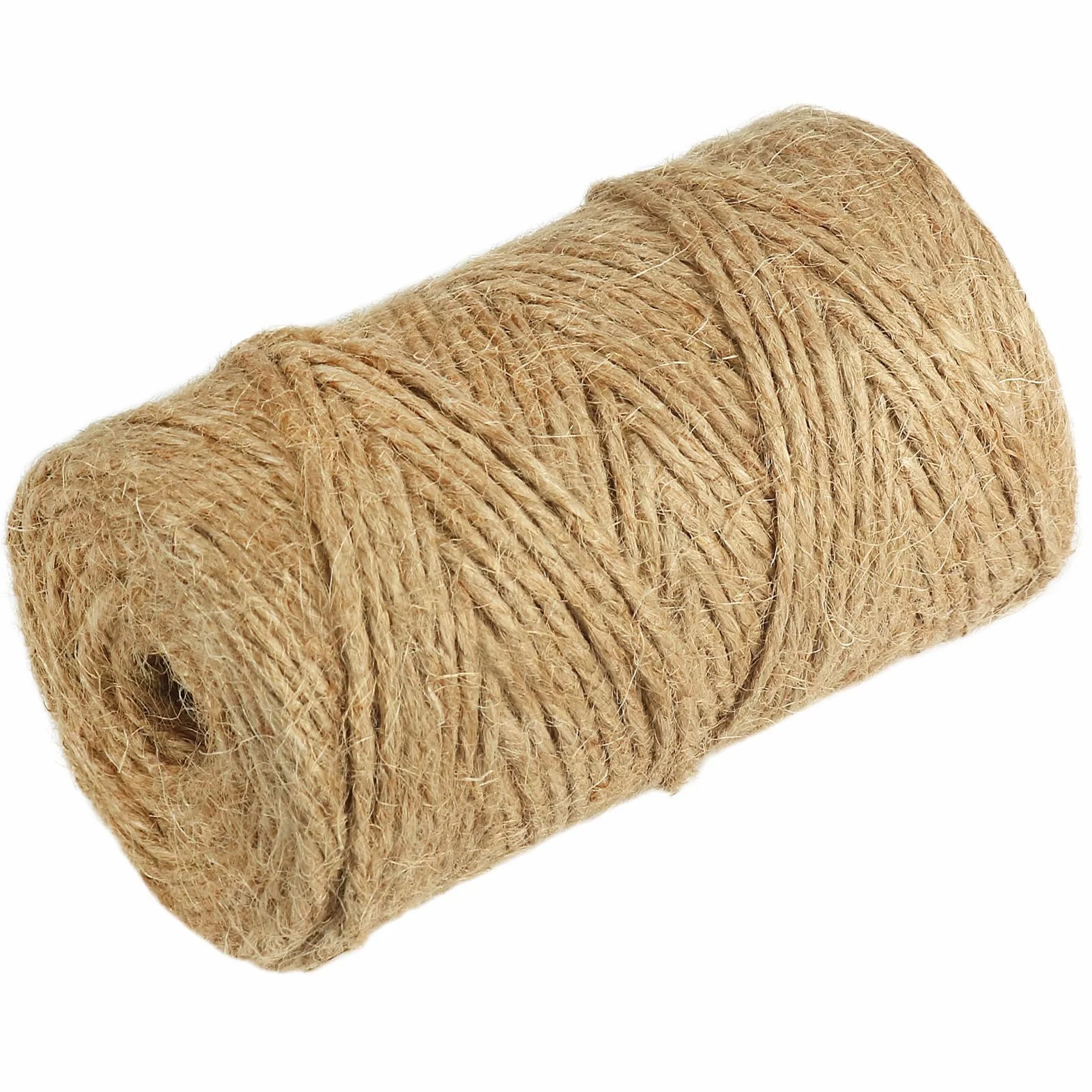 Vivifying Sznurek jutowy, 3 mm, brązowy sznurek jutowy do ogrodu, obrazów, roślin, majsterkowania