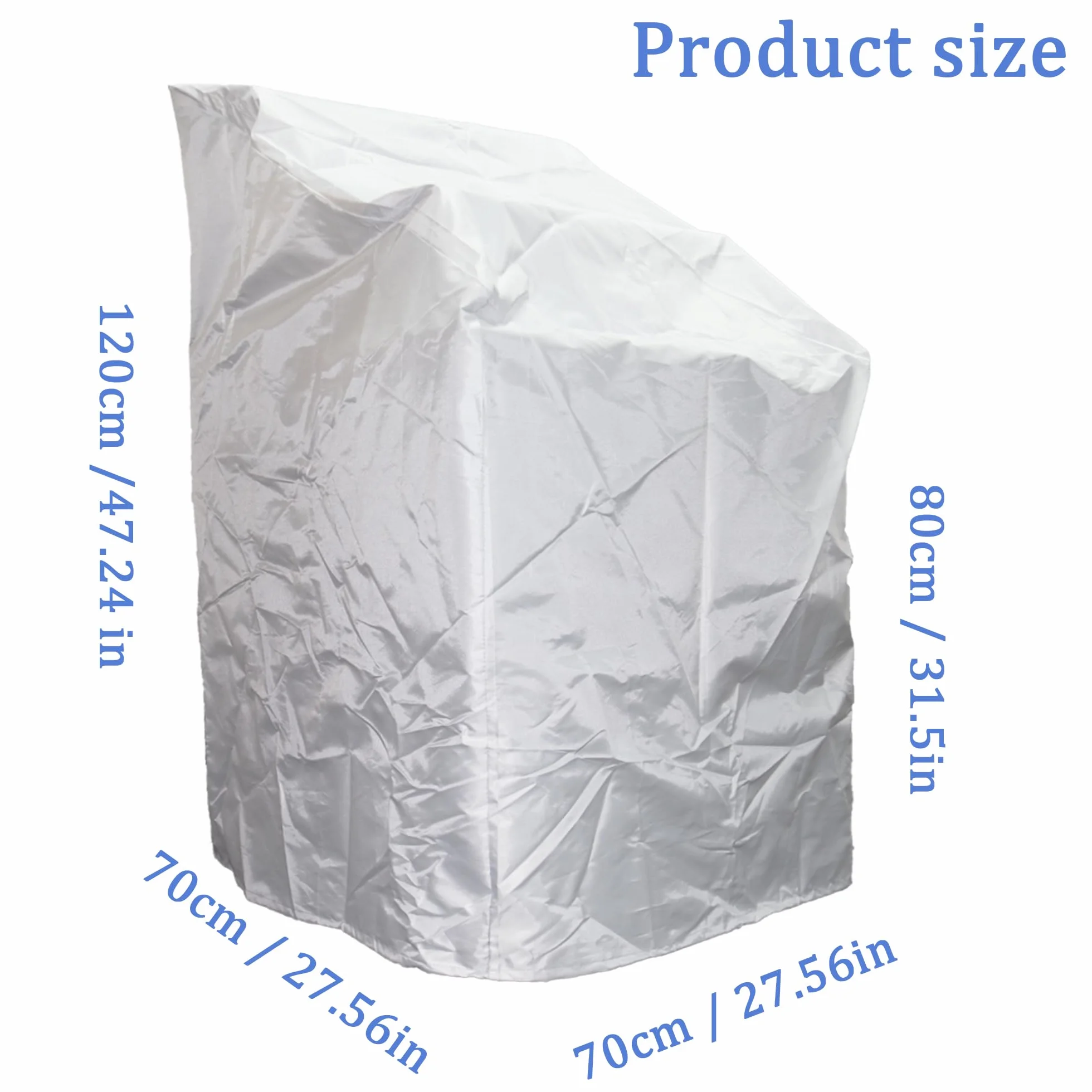 Pokrowiec na krzesło ogrodowe 210D Oxford Poliester wodoodporny odporny na UV 70x70x80/120 cm