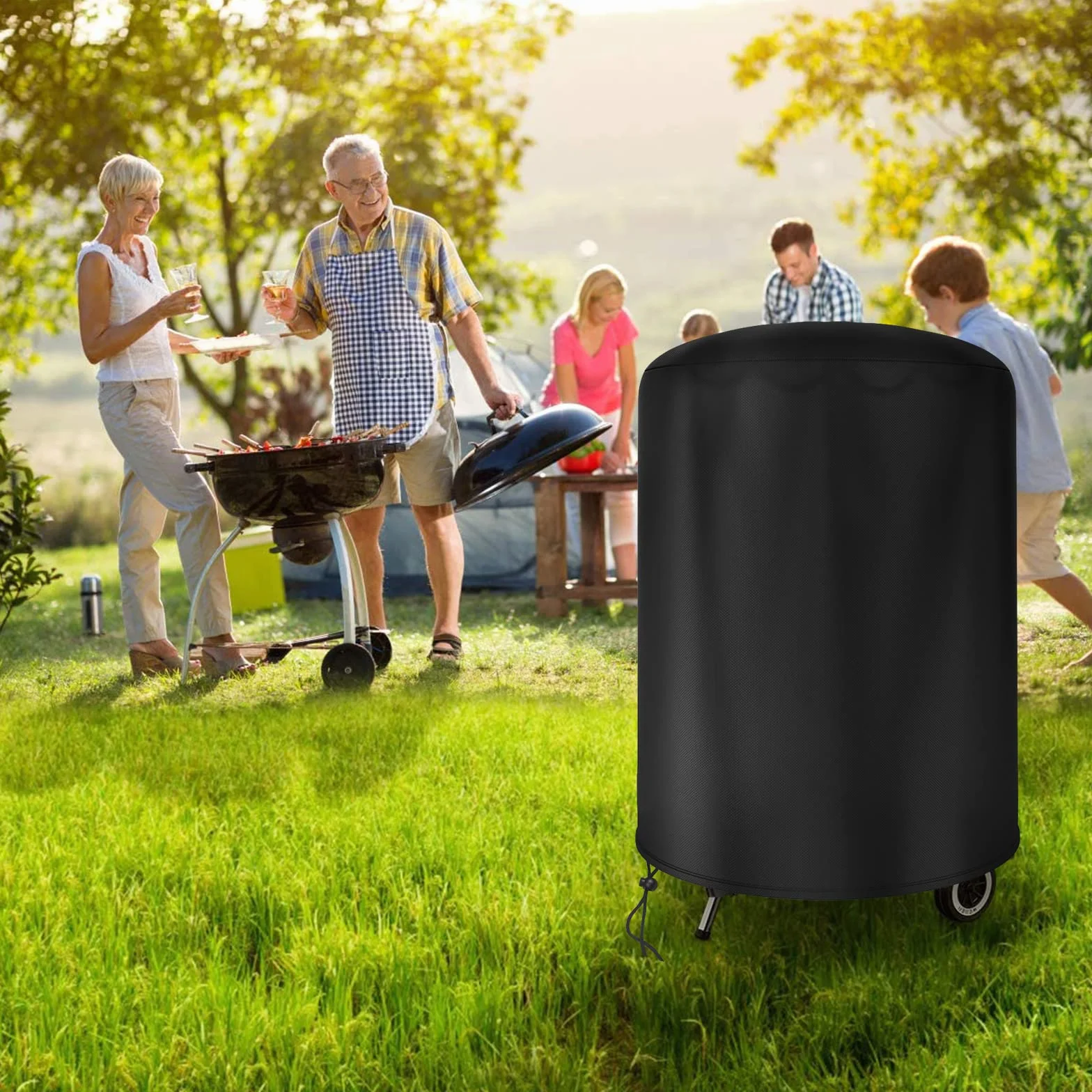 Pokrowiec na grill Weber 57 cm 500D Oxford wodoszczelny odporny na warunki atmosferyczne