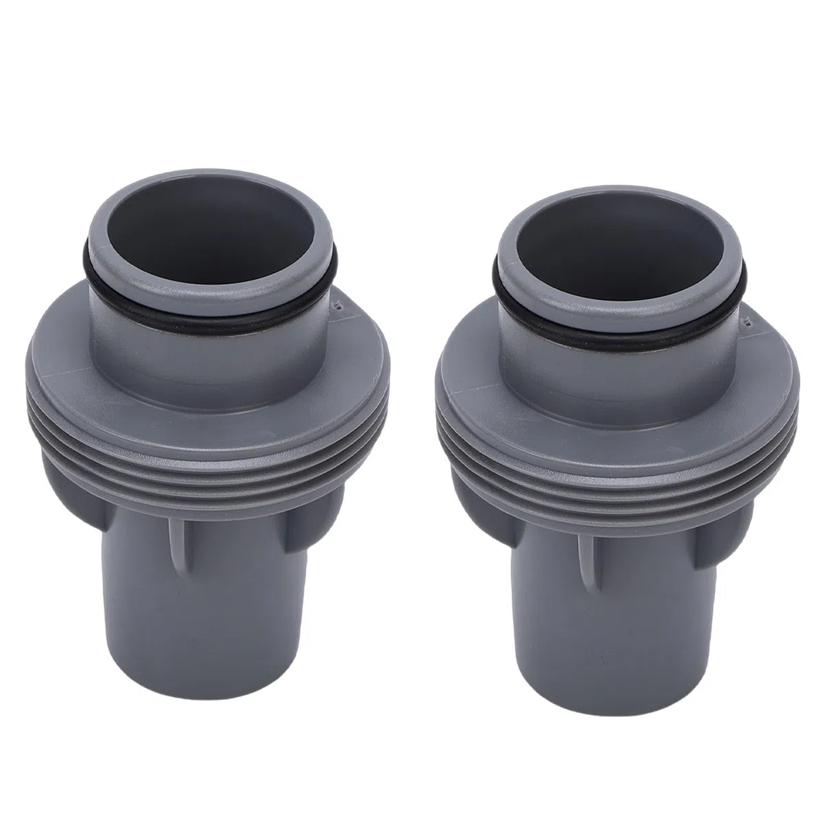 TOPINCN 2 szt. Adapter Węża Basenowego Złącze Węża Basenowego Adapter Pompy z Filtrem Basenowym z wbudowaną uszczelką do połączeń Wlotowych i Wylotowych 1,5 Cala