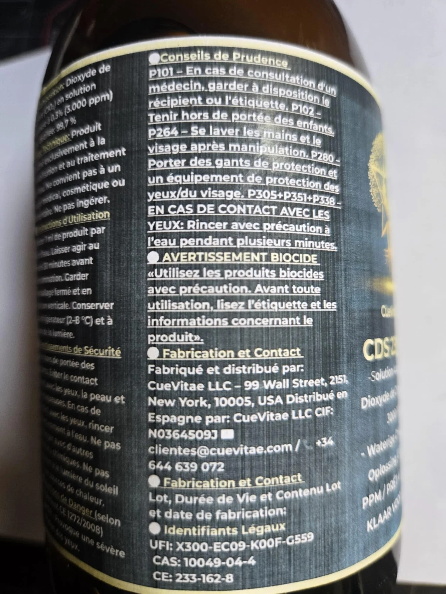 CDS/CDL 3000 PPM 250 ml Gotowy do dozowania