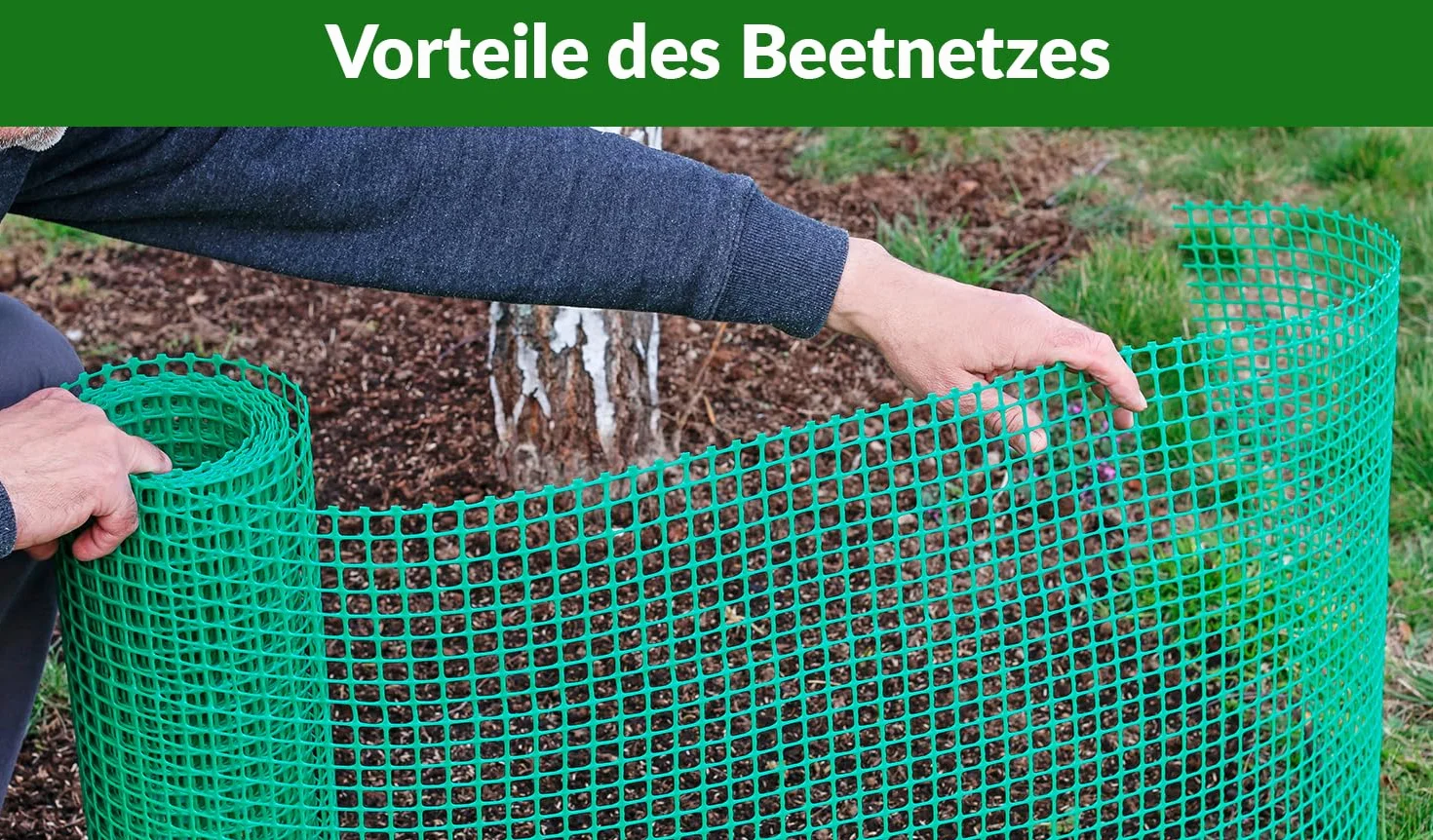 Siatka Ogrodzeniowa Zielona Rabatowa Plastikowa Wszechstronna 0,6m x 50m