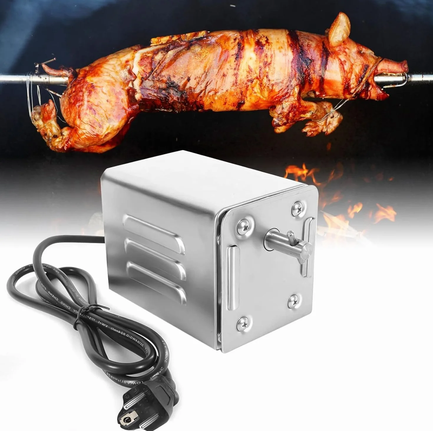 Silnik elektryczny do grilla SP-S40 15 W 60 kg stal nierdzewna 2,7 obr./min