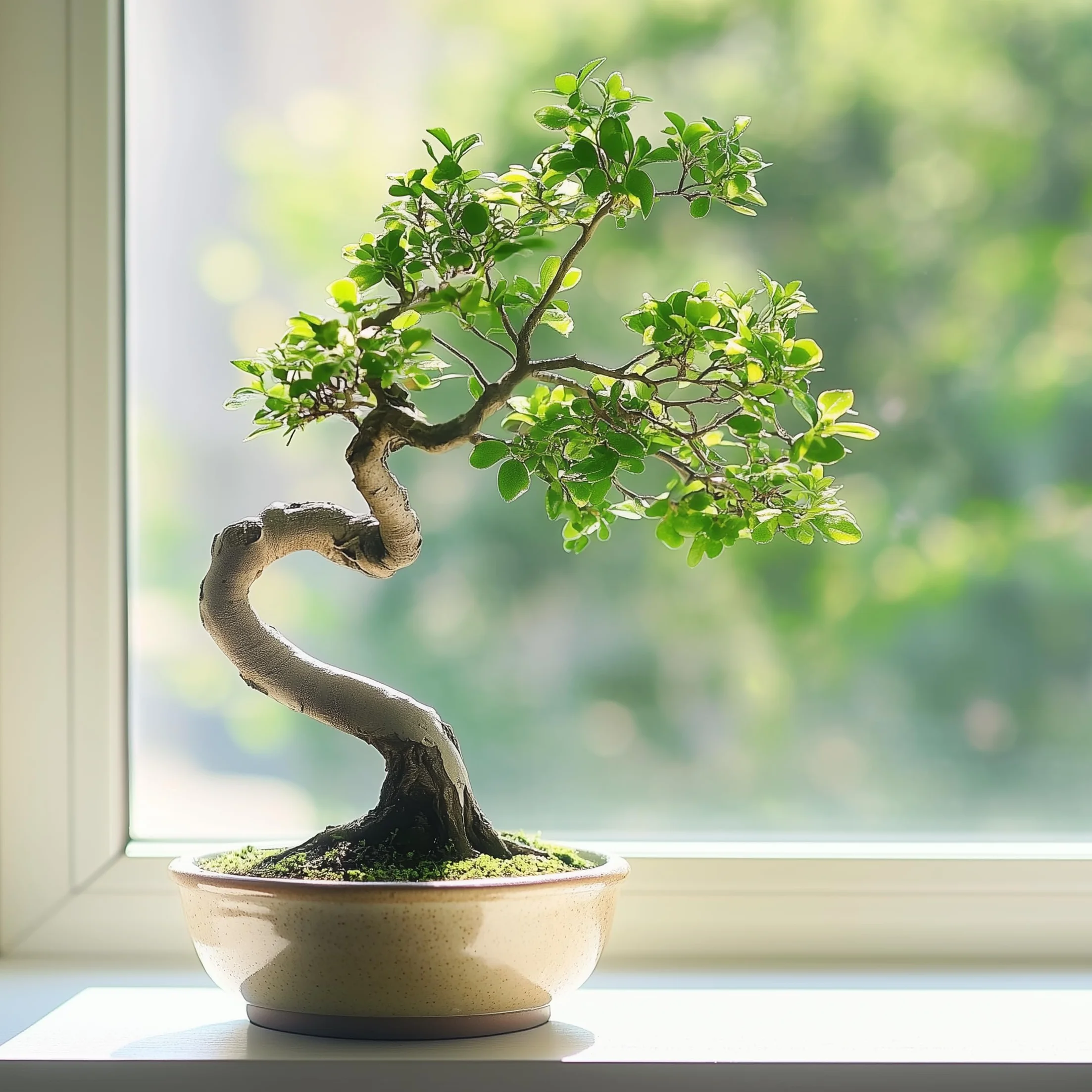 Plant in a Box - Bonsai 'Zelkova' - W kształcie litery S - Wysokość 20-30 cm - Rozmiar doniczki 15cm