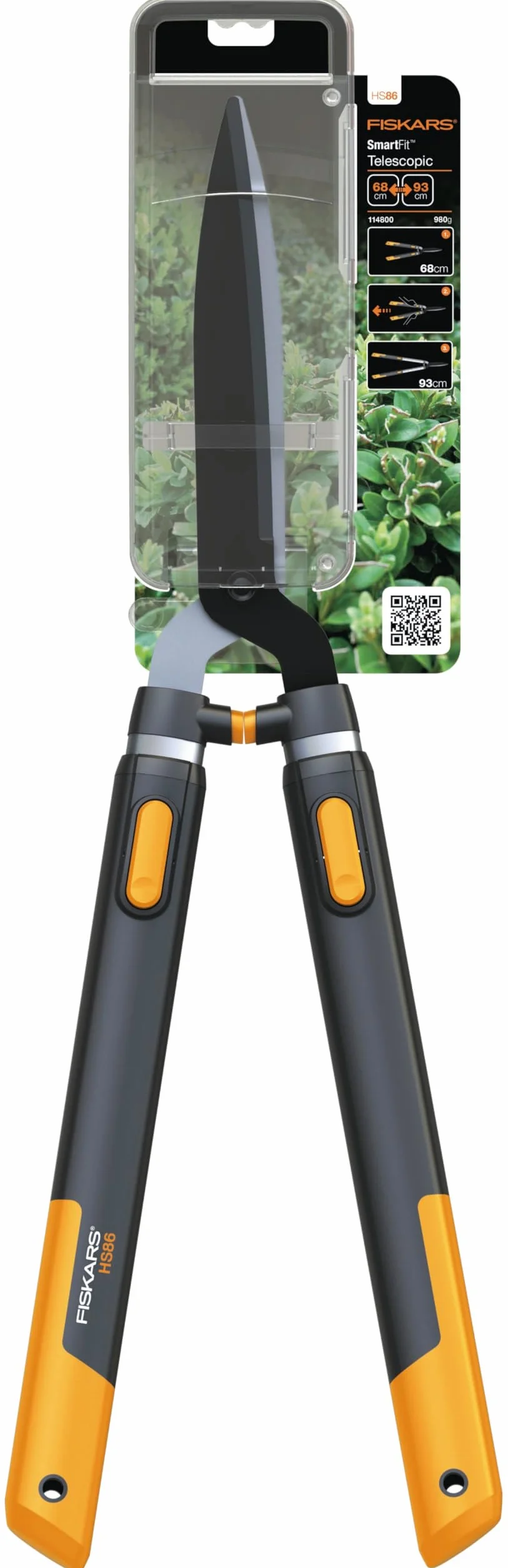 Fiskars Smartfit Nożyce do Żywopłotów 93 cm Czarny
