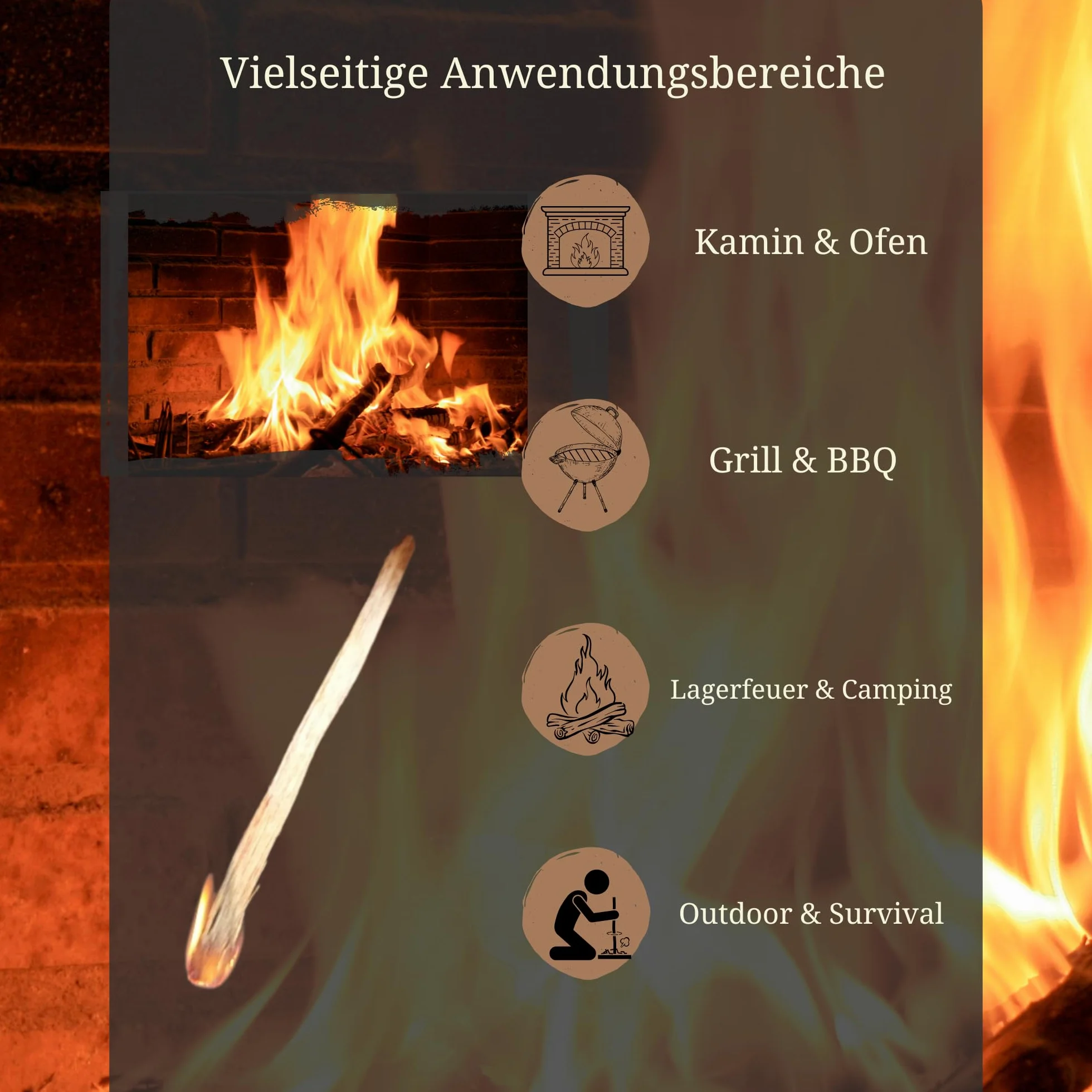 1 kg wiórów kienowych – naturalna podpałka do kominka, rozpałka do grilla i na zewnątrz, w 100% wolna od substancji chemicznych, na kemping, survival i kominek