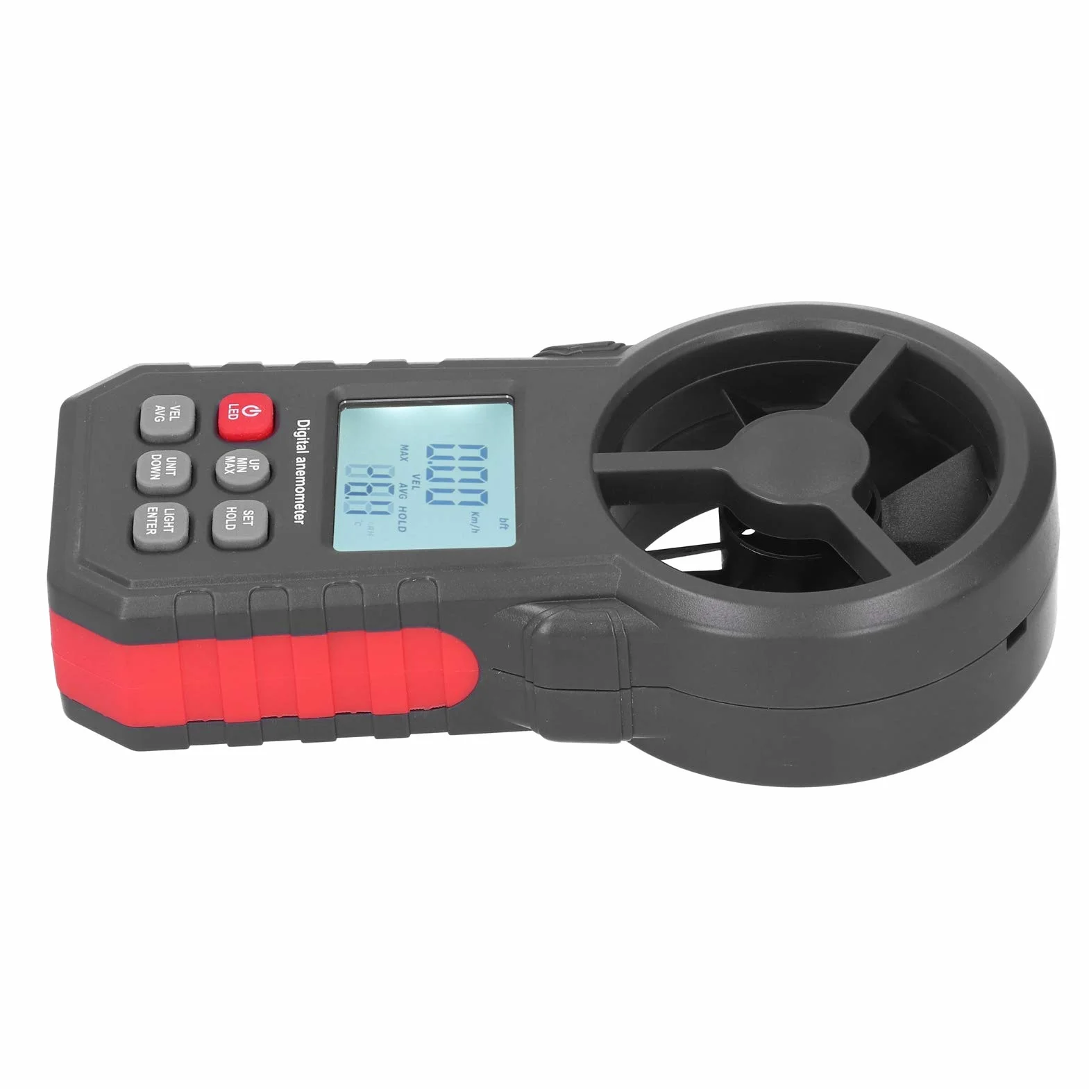 Anemometr WT87B, Anemometr Prędkości Wiatru, Anemometr Cyfrowy Bluetooth, Ręczny Tester Prędkości Wiatru 9 V z Podświetleniem LCD