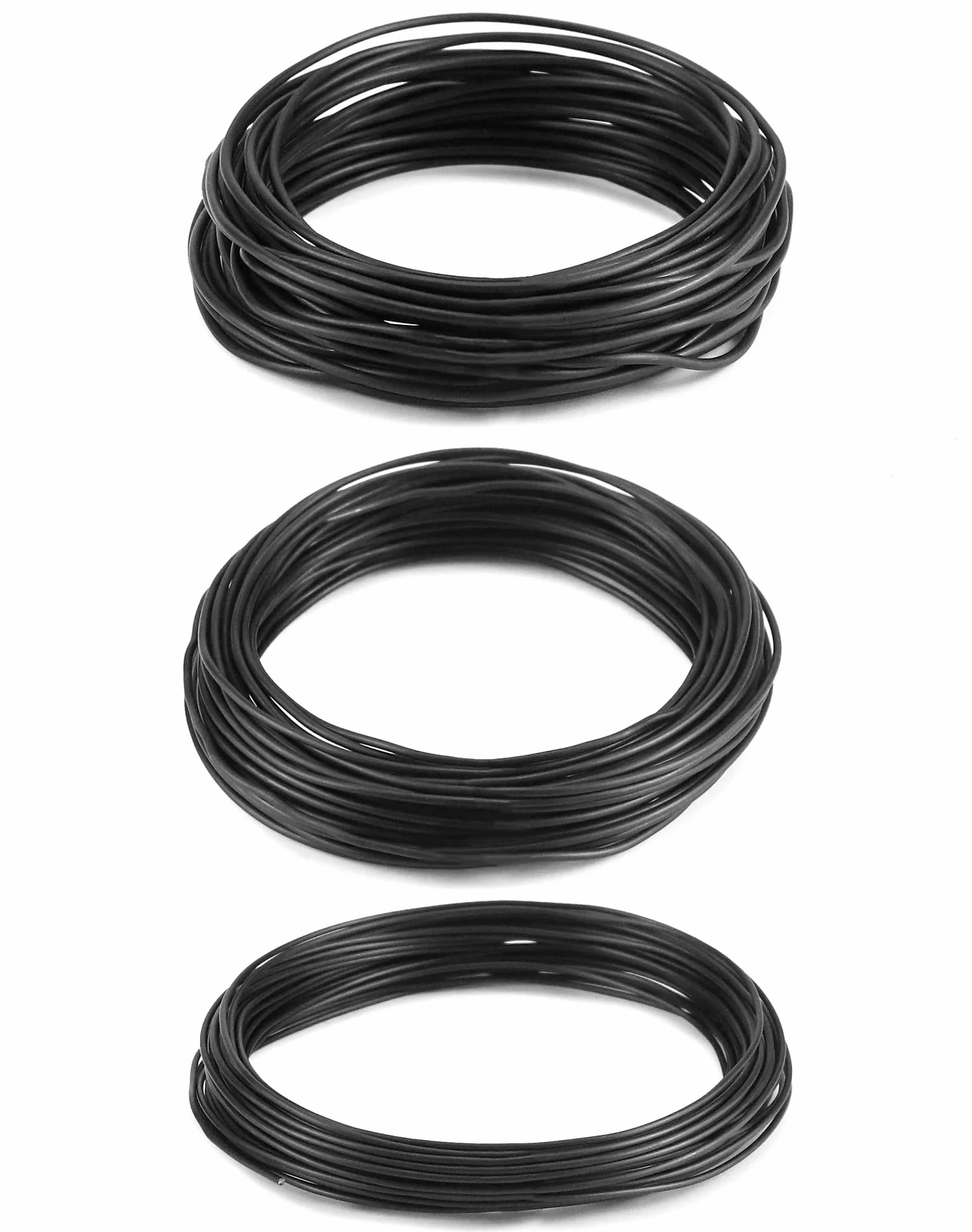 QWORK® 3 rozmiar drutu Bonsai Anodowany drut aluminiowy do roślin i drzew, 1,0 mm/1,5 mm/2,0 mm, łącznie 30 metrów