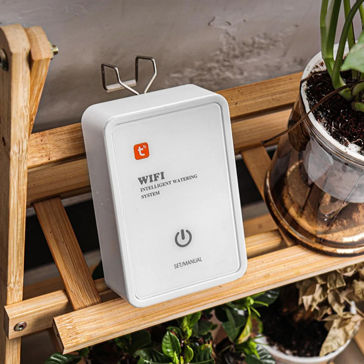 WANGCL Automatyczny system nawadniania WiFi Smart Timer Waterer Kompatybilny z Tuya Smart Life