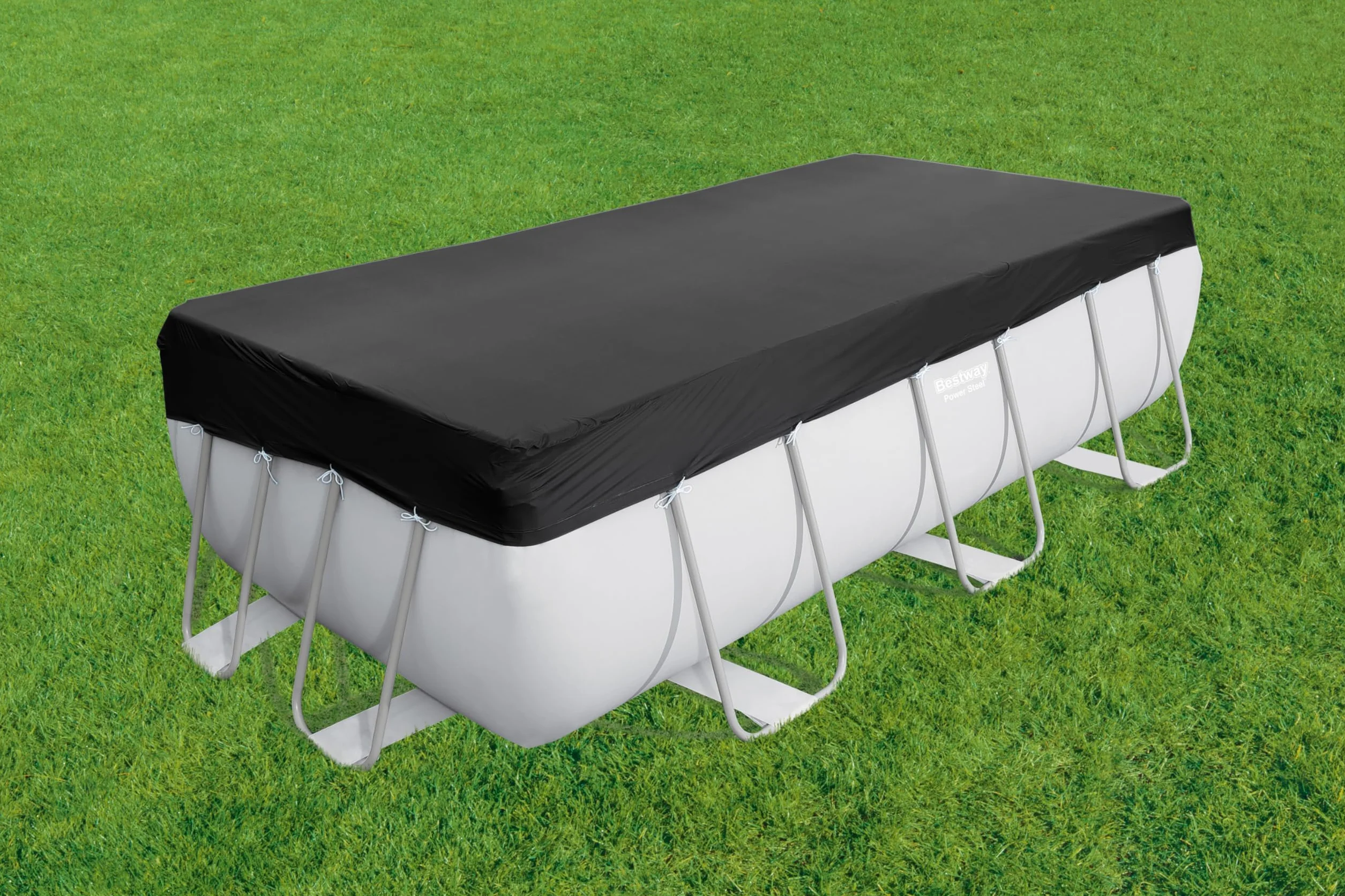 Bestway Plandeka okryciowa z PCW 396 x 185 cm, czarna, prostokątna