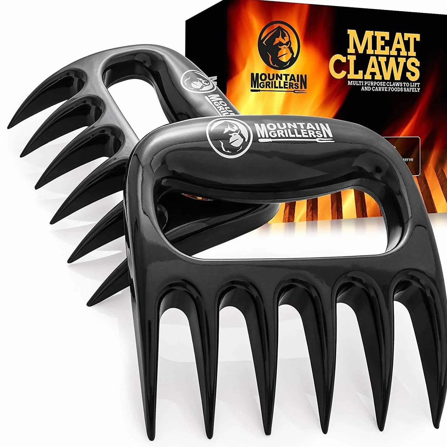 Mountain Grillers Wysokiej jakości pazury do mięsa do amerykańskich pazurów do mięsa z tworzywa sztucznego do krojenia w zmywarce, nadają się do mycia w zmywarce, pomysł na prezent
