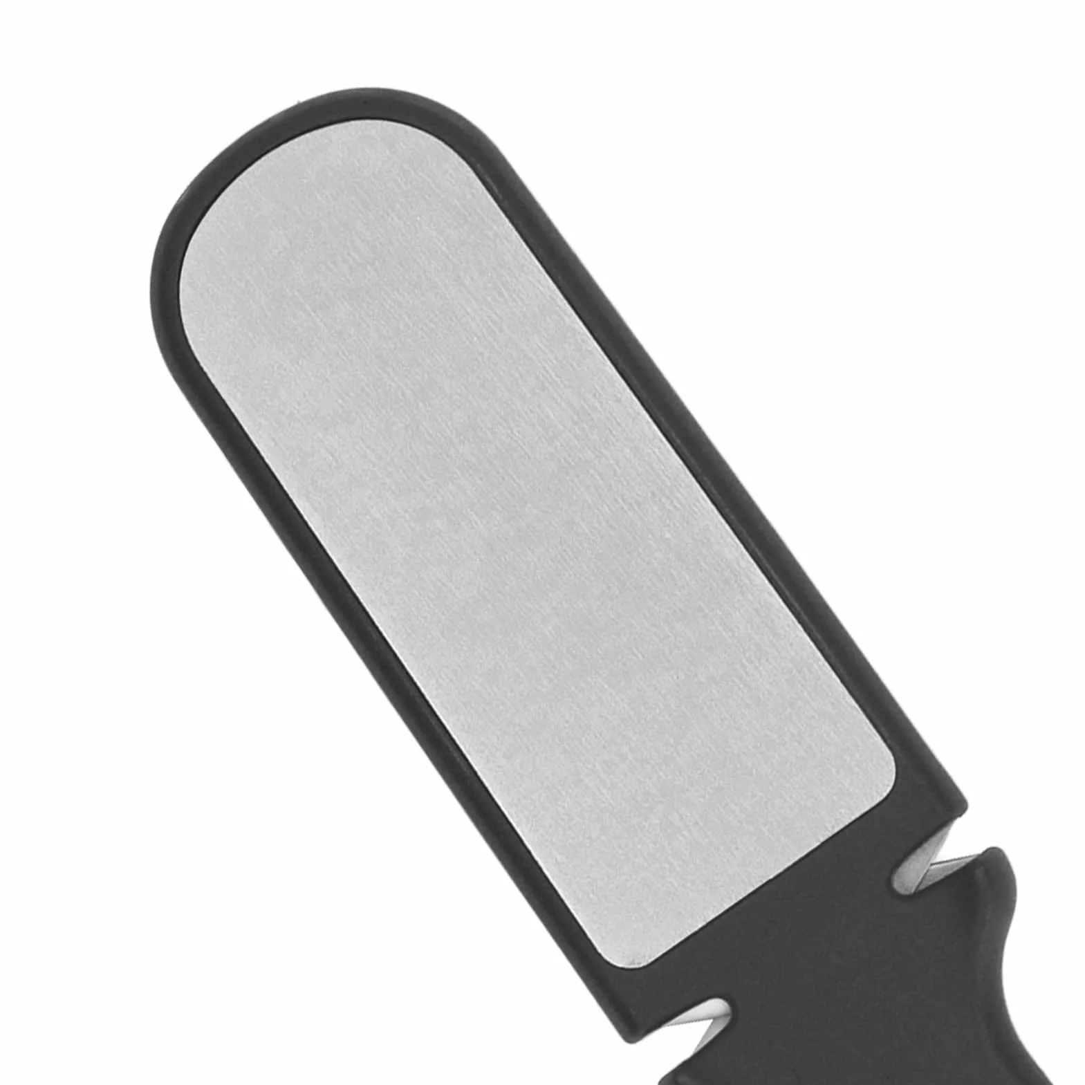 Wielofunkcyjna ostrzałka do noży 6 w 1, dwustronna, do kuchni, na kemping, do ostrzenia kamienia (BLACK)