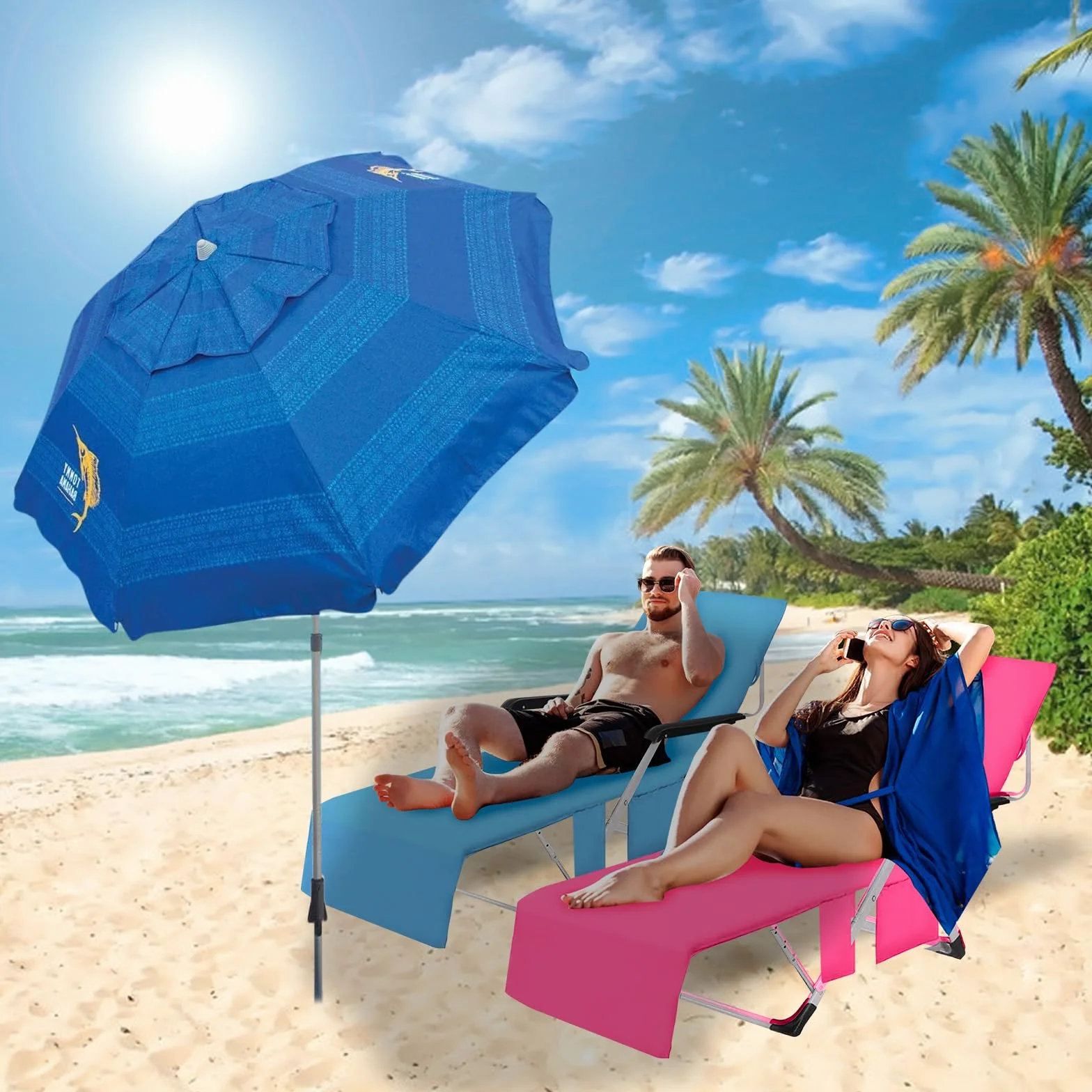 Pokrowiec z mikrofibry XXL na leżak ogrodowy, ręcznik plażowy, 75 x 210 cm, szybkoschnący, z wieloma kieszeniami, lekki pokrowiec na leżak plażowy