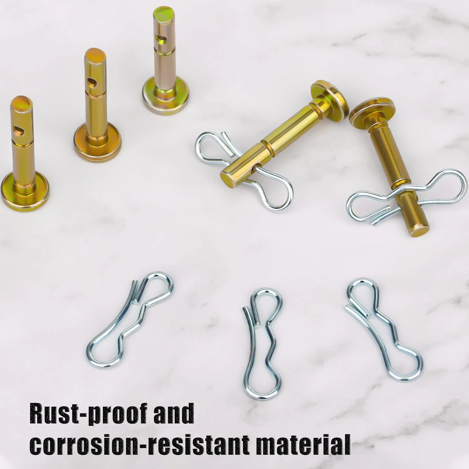 SAVITA 5 Szt. 1,3x0,6x4,1cm Kolek Scinany i 5 Szt. Zawleczek Shear Pin Czesci Zamienne do Cub Cadet 738-04124A 714-04040 Odsniezarka MTD Craftsman Cub Cadet