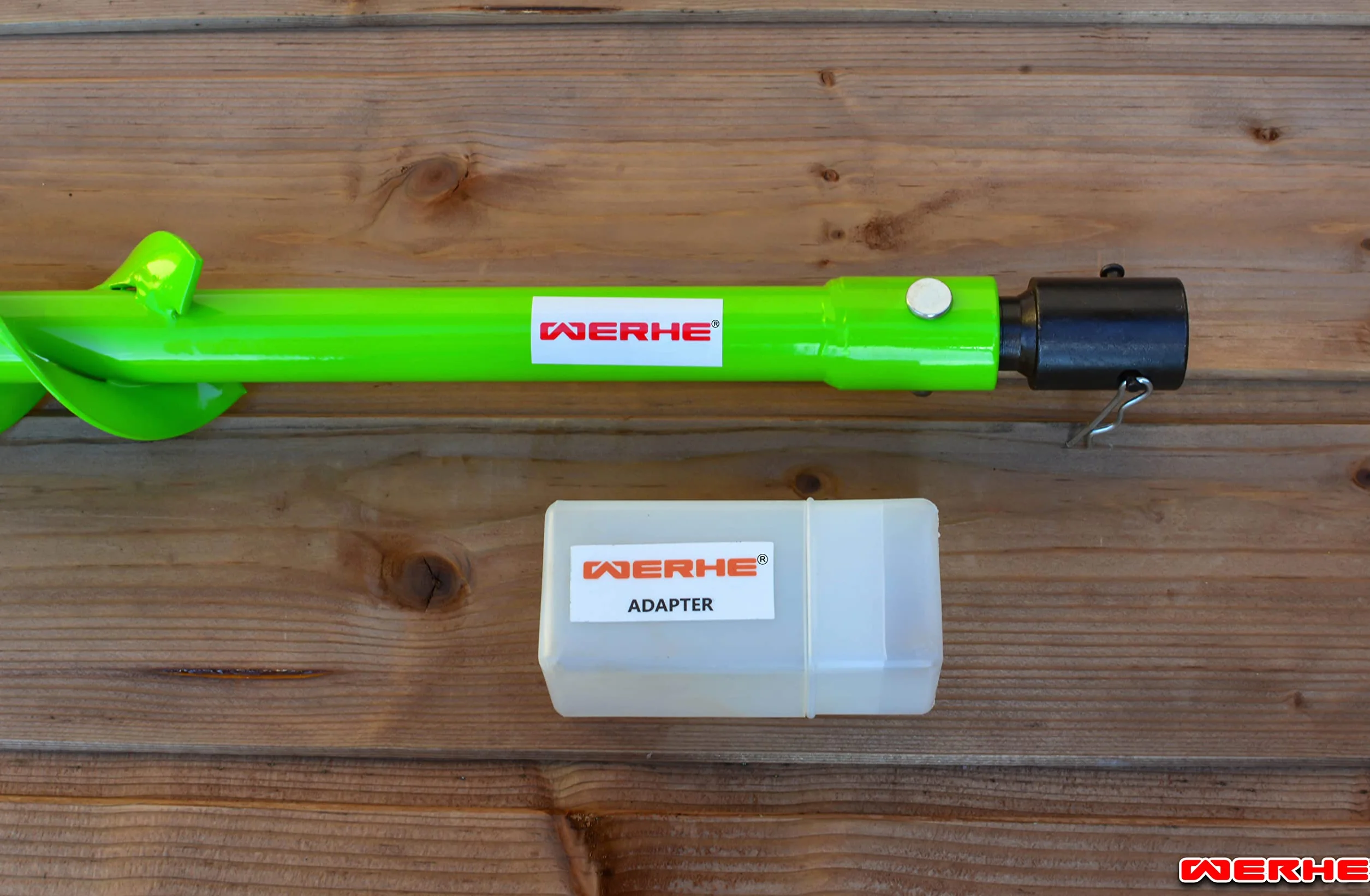 WERHE Świder ziemny do wiertnicy z adapterem Stihl ⌀50 mm, długość 80 cm - świder do studni, świder do sadzenia drzew, świder do otworów ziemnych, świder do pali, świder do przepustów