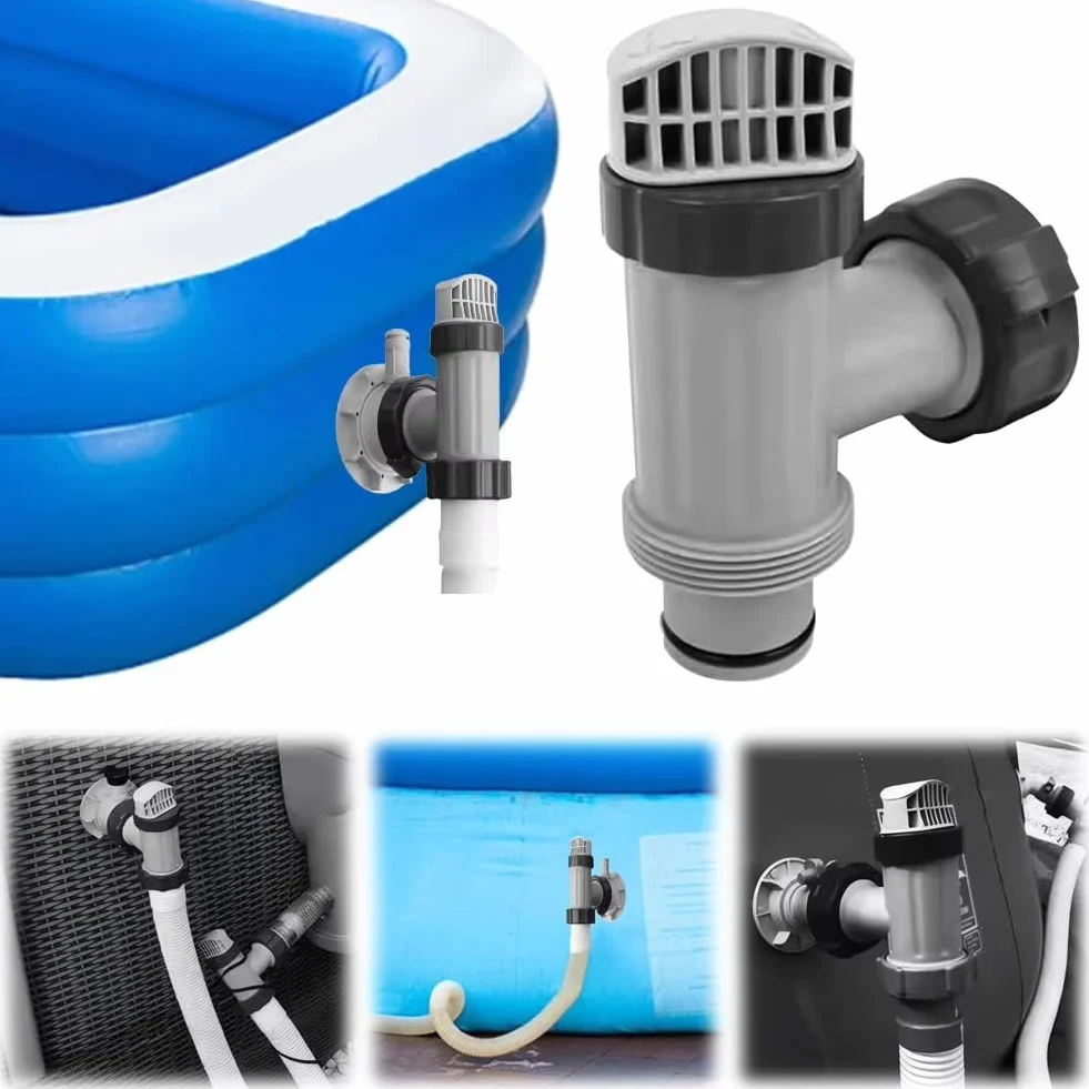 Adapter Węża Typu B Typu B, Zastępca Zastawki Basenowej Wymiana Zastępcza PVC Wielofunkcyjne montaż Zaworu Tłoka Basenowego Wymienca