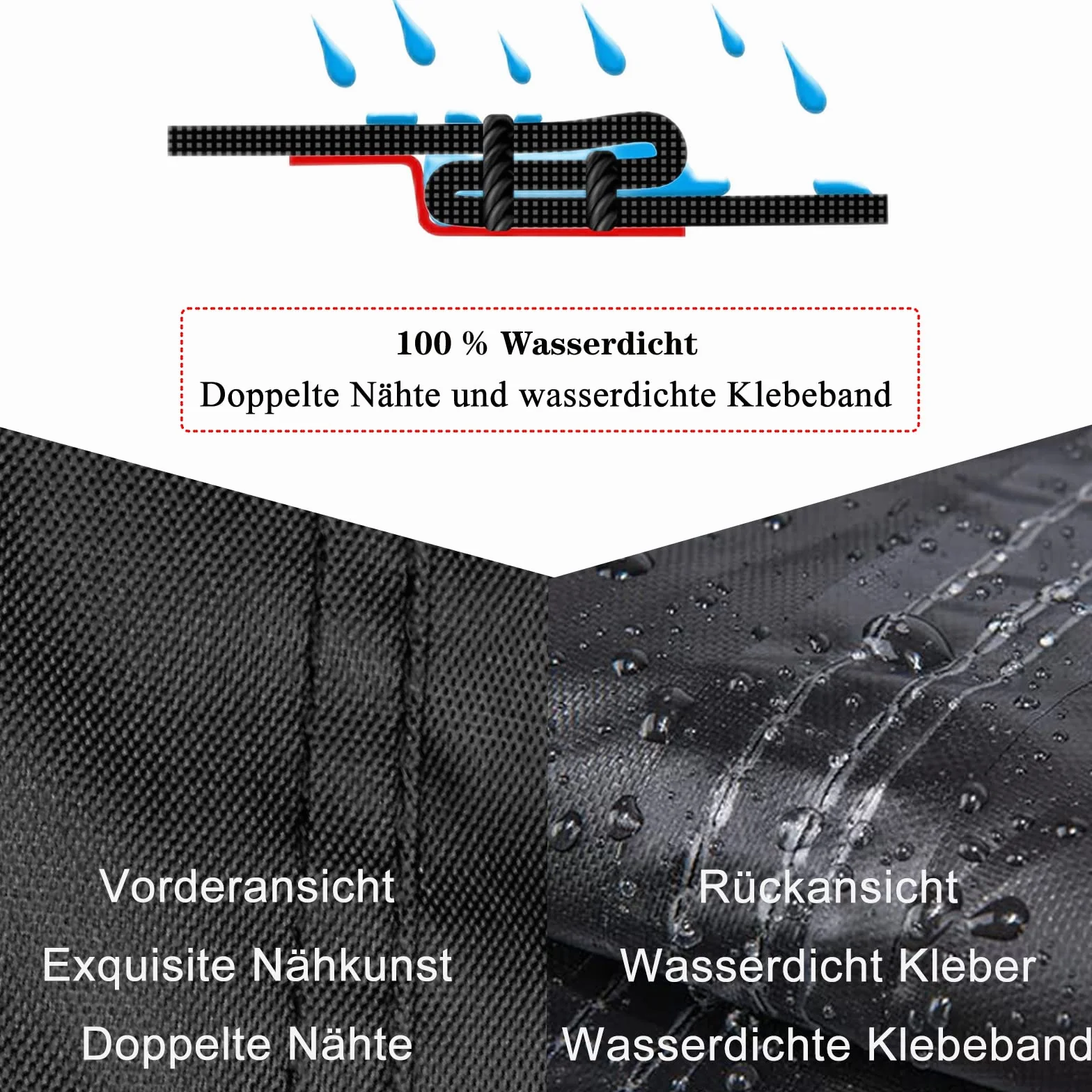Plandeka do hydromasażu, wodoszczelna, 600D, Hot Tub Cover, osłona SPA, plandeka okryciowa z hydromasażem, ochrona przed wiatrem, promieniowaniem UV, czarna (230 x 230 x 85 cm)