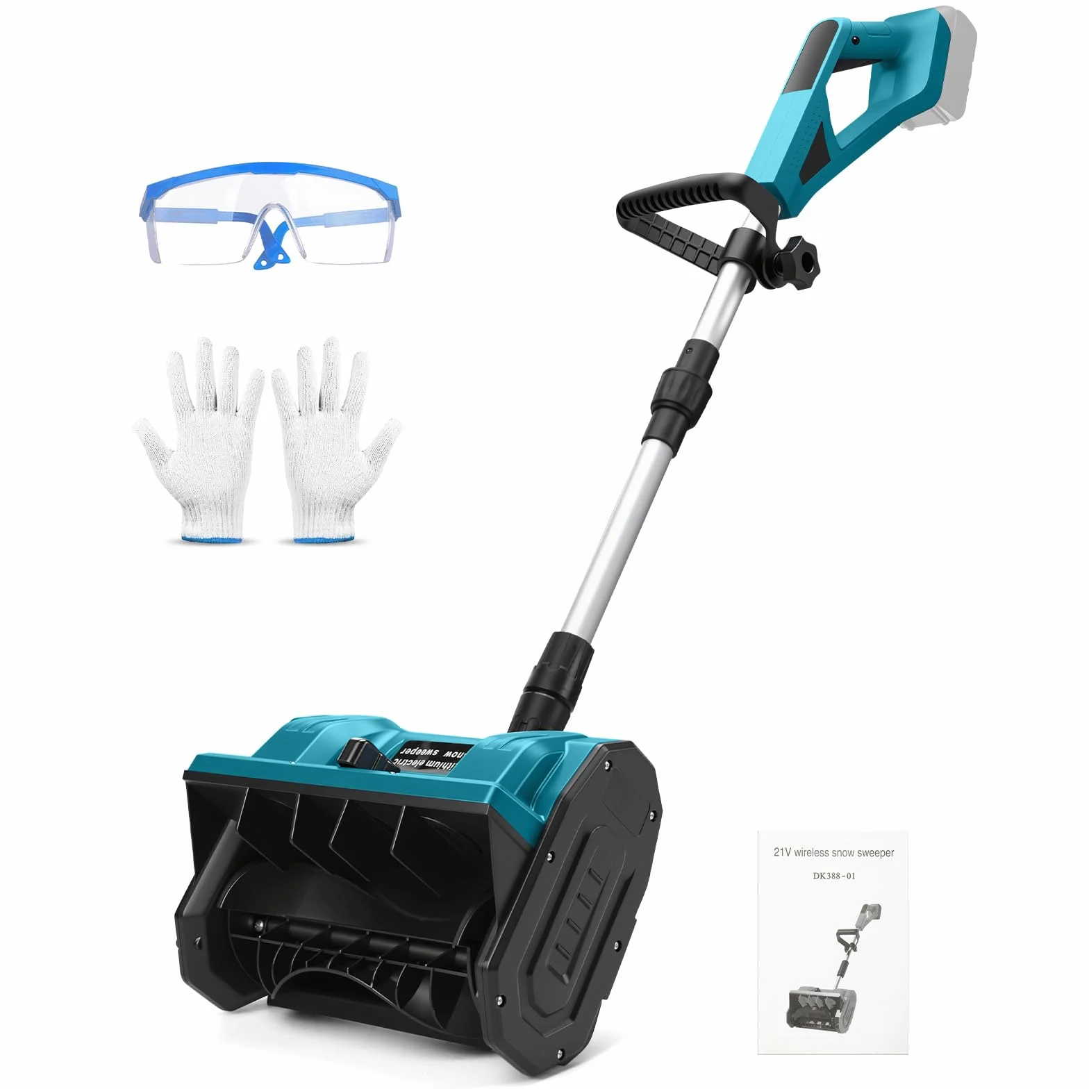 akumulatorowa odśnieżarka do baterii Makita 18V, zasięg wyrzutu 8m, szerokość robocza 28cm, elektryczna łopatka odśnieżająca, szczotka odśnieżająca, odśnieżarka z uchwytem o wysokości