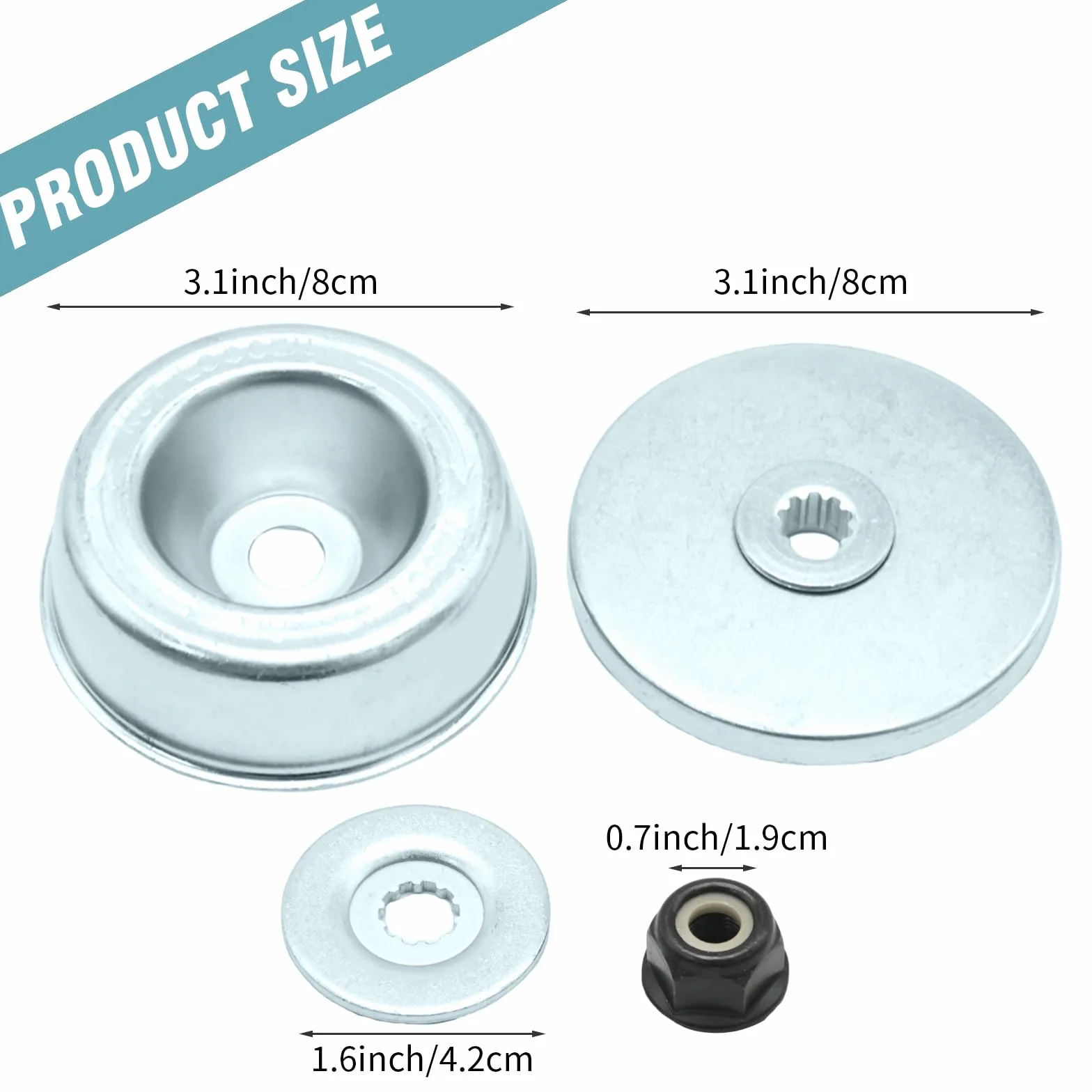 Hoypeyfiy 4126-713-3100 zestaw akcesoriów do płyty, zamiennik do serii STIHL FS FS55 FS55R FS36 FS44 FS56 FS80 FS90