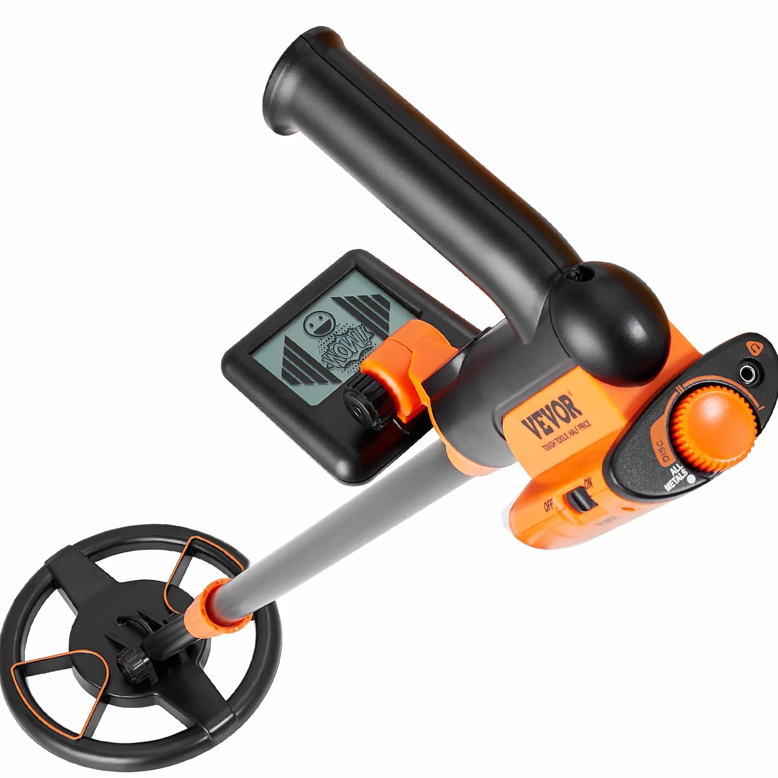 VEVOR Wykrywacz metali dla dzieci 15,2 cm profesjonalny wykrywacz metali regulowana wodoodporna cewka wyszukiwania IP68 ekran LCD zaawansowany chip DSP lekki dla juniorów wyszukiwanie złotych monet