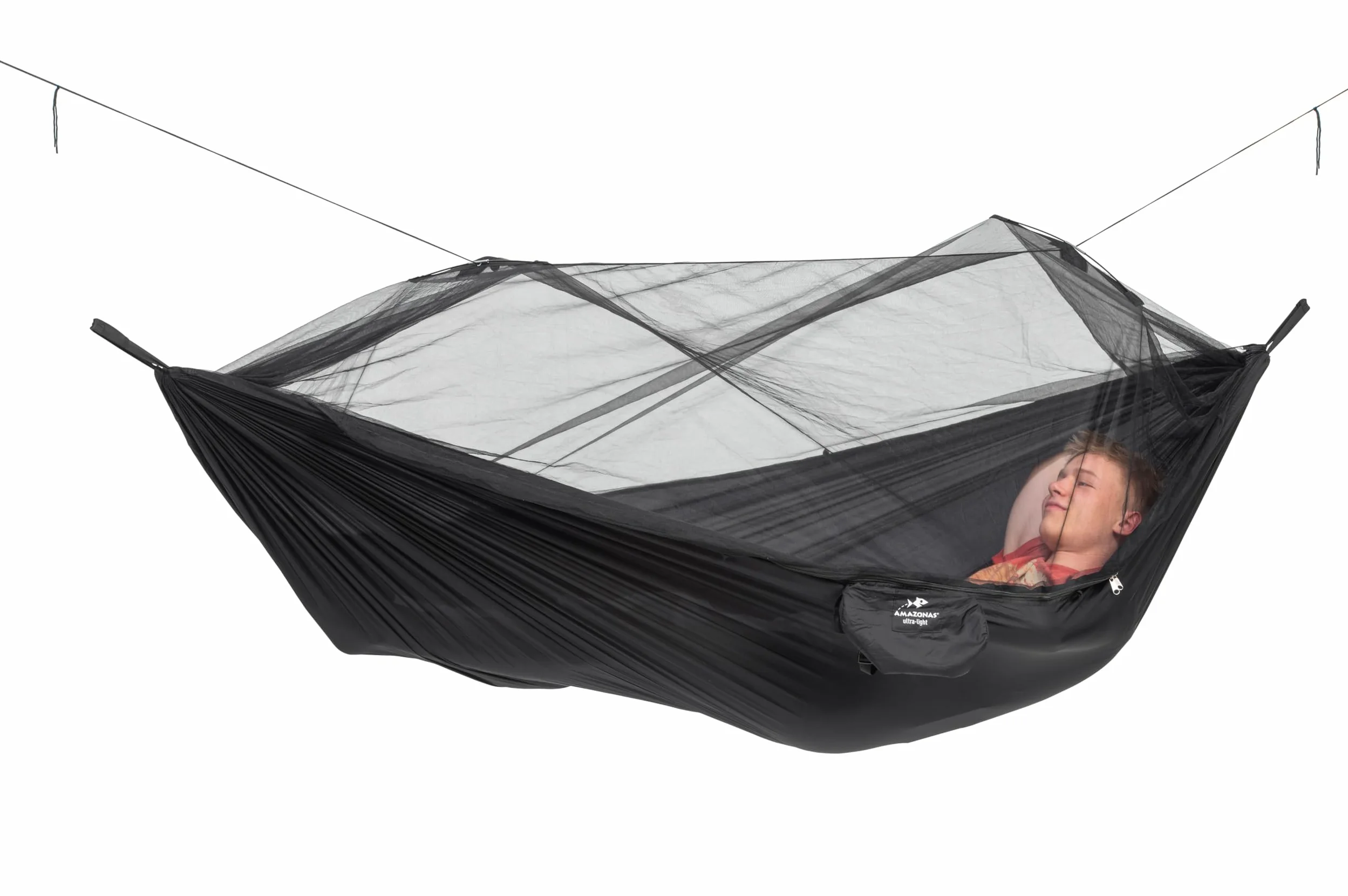 Amazonas hamak przeciwko komarom Traveller Extreme – hamak z impregnowaną siatką