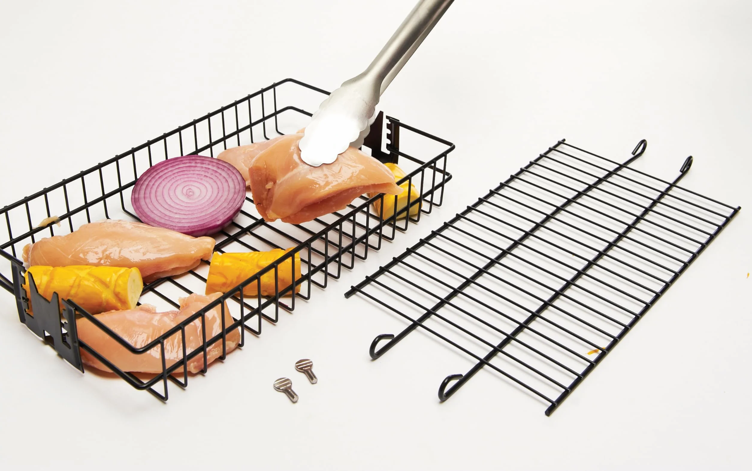 Onward Manufacturing Company Non-Stick Flat Spit Rotisserie Grill Basket
