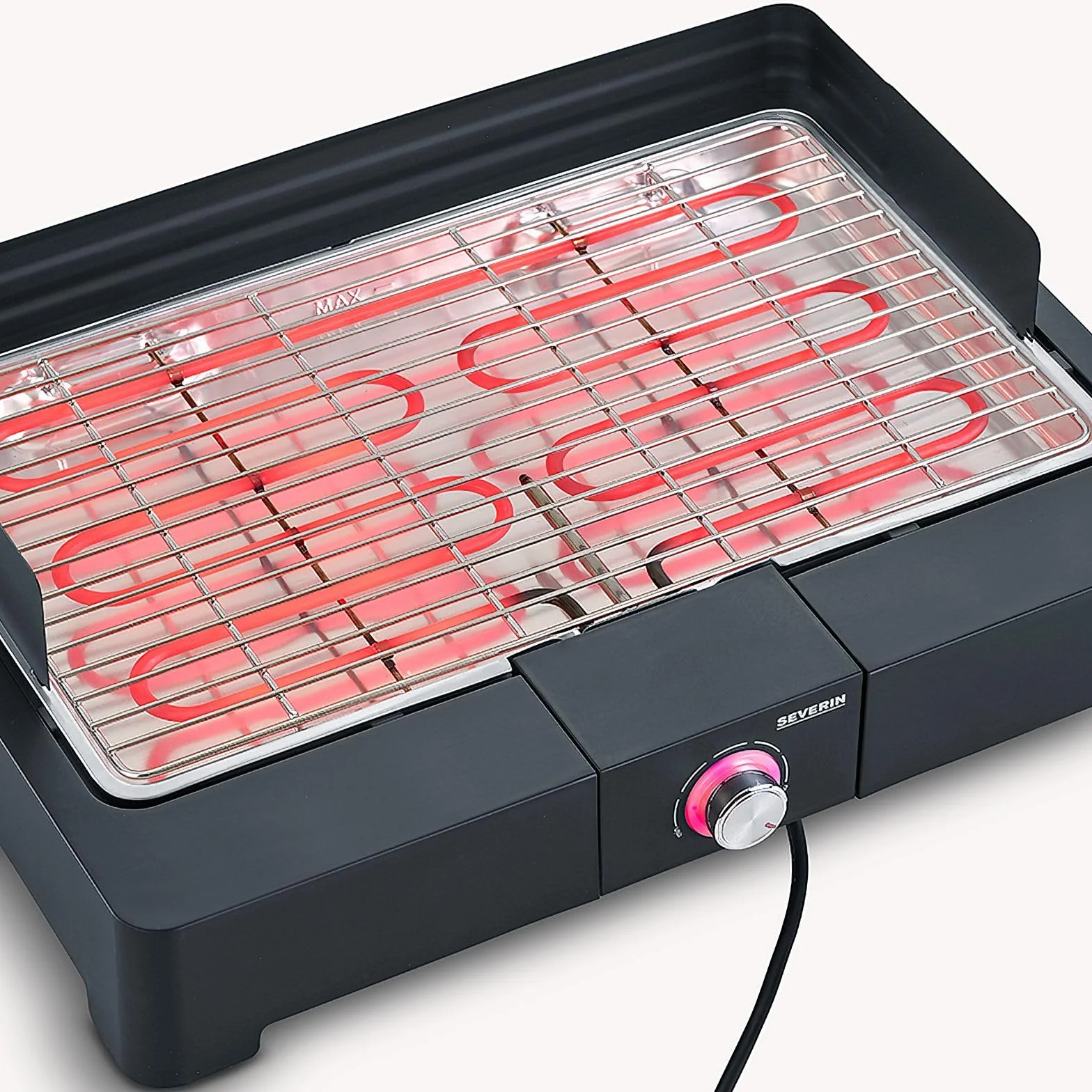 Severin Grill Elektryczny 2200 W Czarny Srebrny