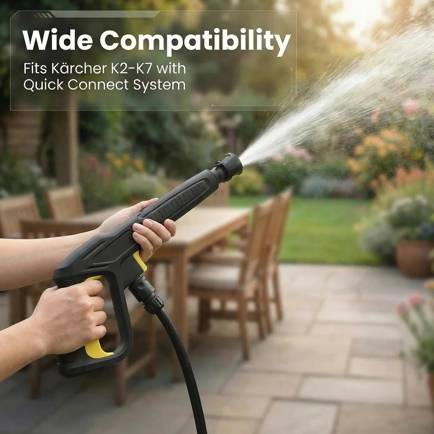 Wysokociśnieniowy pistolet natryskowy do Karcher K2 K3 K4 K5 K6 K7 ze złączem Quick Connect bez pełnej kontroli