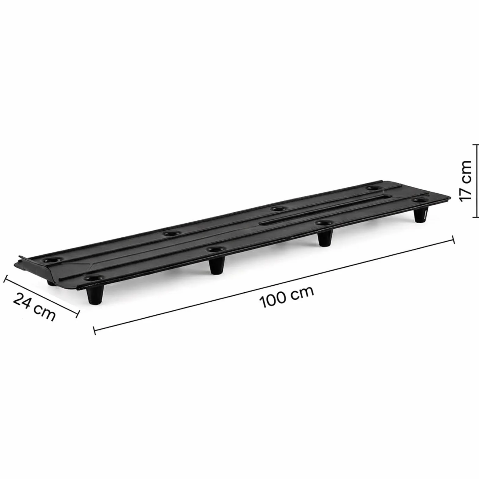 4 x skrzynka balkonowa 100 cm, skrzynka na kwiaty ze zbiornikiem wody, antracytowa, 25 l, skrzynka na kwiaty, odporna na warunki atmosferyczne, z wkładką, długa skrzynka balkonowa do ogrodu i na