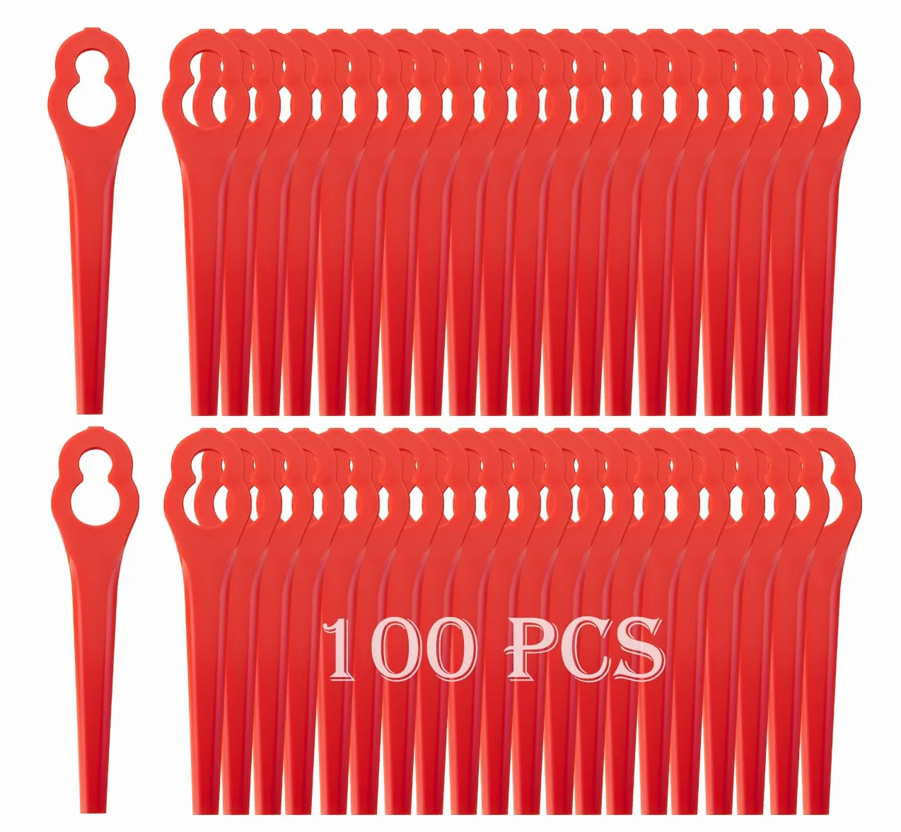 Noże zapasowe kompatybilne z Einhell FRT18A FRT18A1 FRT20A1 BG-CT 18 Li RG-CT 18 Li GE-CT 18 Li GC-RT 18 Li 100 sztuk