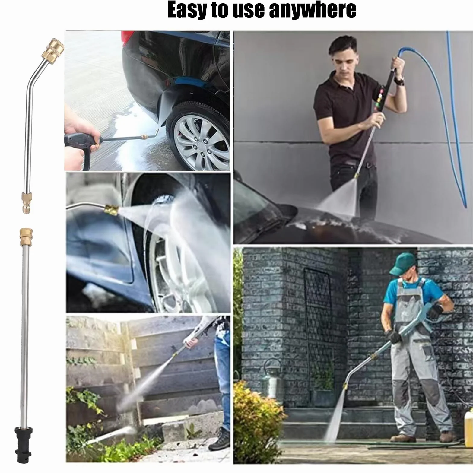 Karcher lanca przedłużająca ze stali nierdzewnej 40 cm 22 cm do myjki wysokociśnieniowej K2 K3 K4 K5 K6 K7