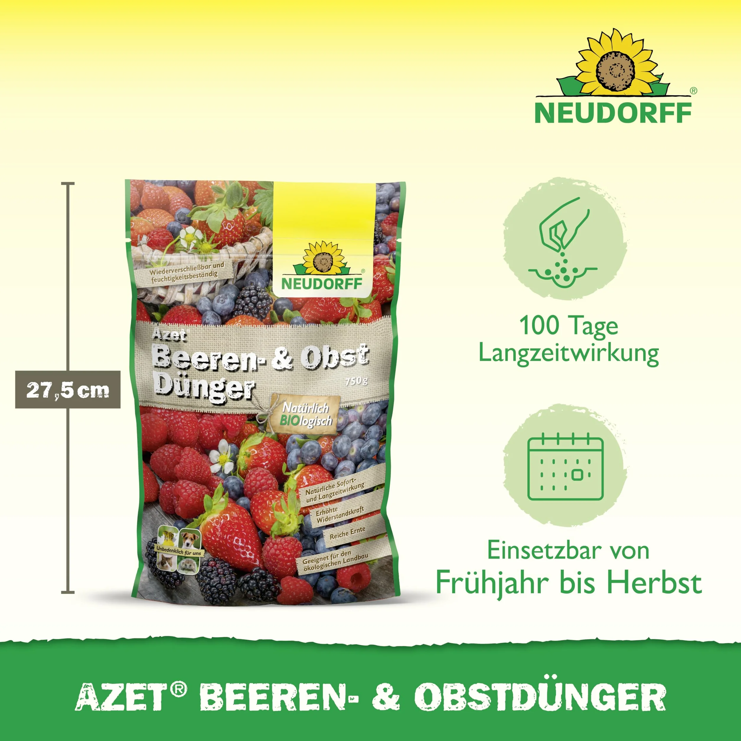 NEUDORFF Azet nawóz do jagód i owoców 750 g