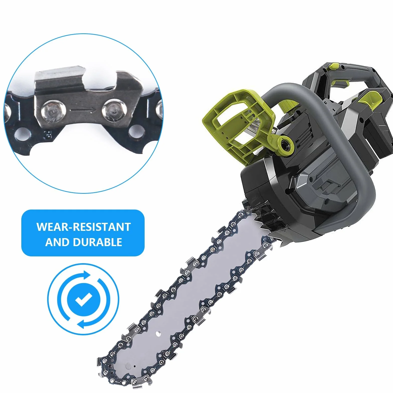 2 Sztuki Łańcuch do Piły Łańcuchowej, Łańcuch 35 cm 3/8" LP 52 ogniwa napędowe, Łańcuch do Piły Spalinowej, Kompatybilny z Makita, Bosch, Husqvarna, Dolmar, Einhell, Makita DUC353Z, itp.