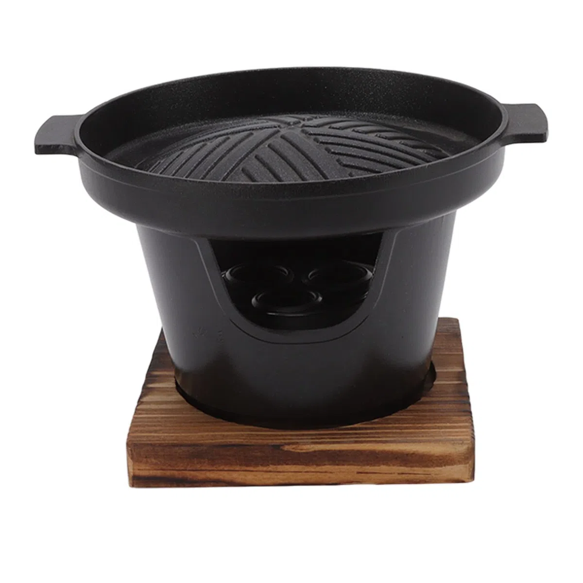 Grill stołowy, bezdymny, przenośny mini grill BBQ, ze stopu aluminium, grill BBQ do użytku wewnątrz, japoński mini grill na węgiel drzewny (HN-BBQ18A)