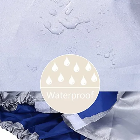 Square Air Conditioner Cover, 3 Sizes Anti-Dust Anti-Snow Waterproof Dustproof Sunproof Window Air Conditioner Protects with Tie Rope for Home Outdoor Use(Silver)[#3 94 * 40 * 73cm]
