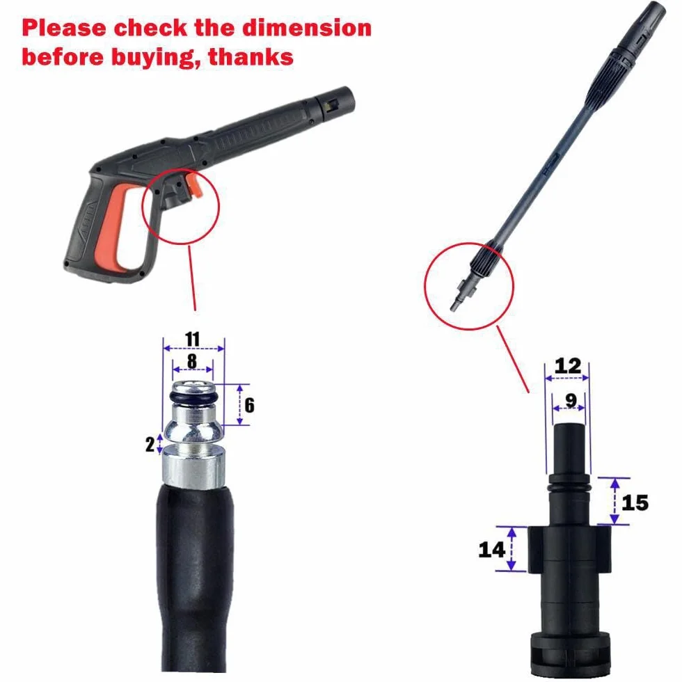 Myjka wysokociśnieniowa 16 MPa Clip-on do Bosch AQT Black & Decker