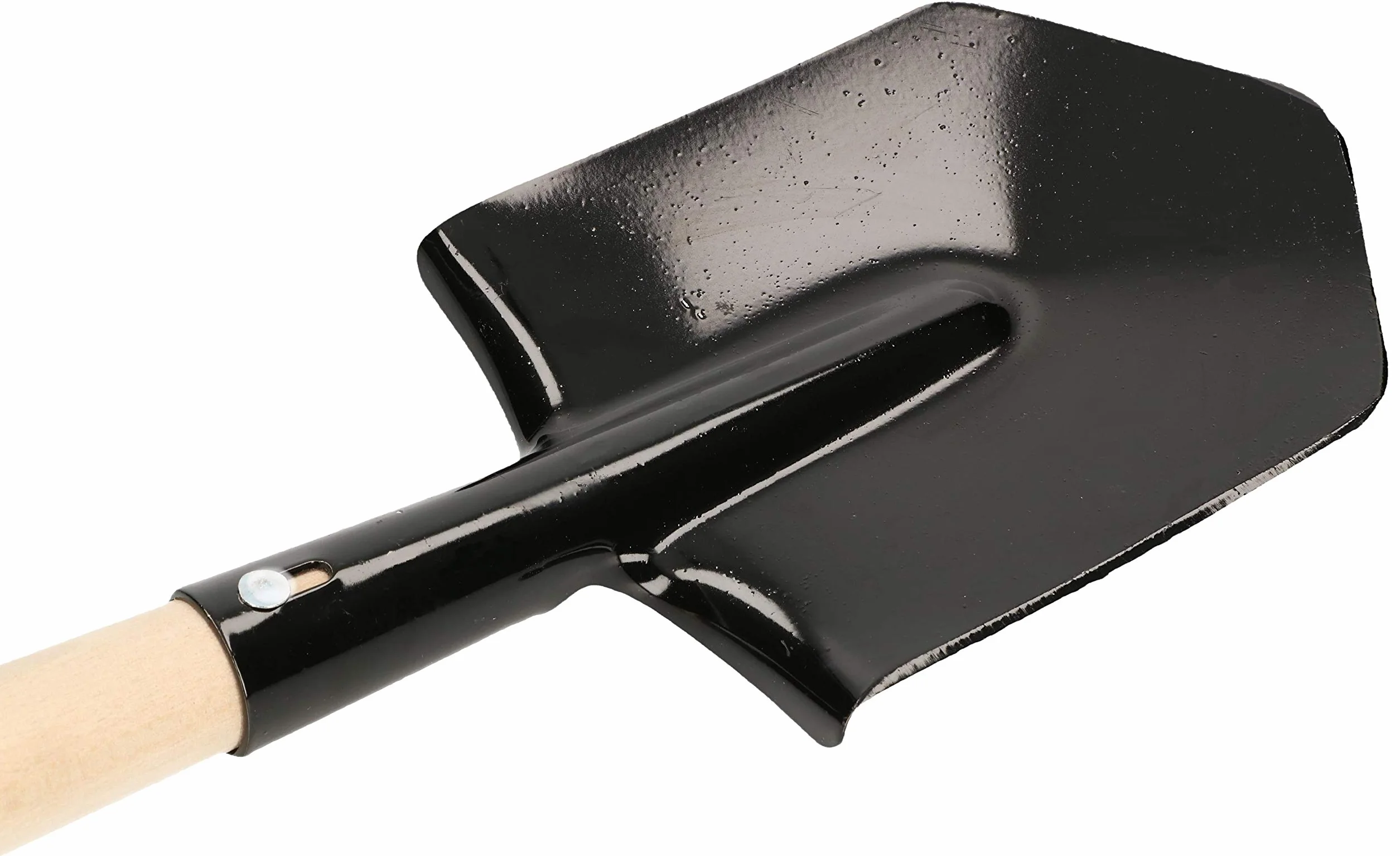 KOTARBAU® Łopatka polowa 60 cm z drewnianym trzonkiem, krótka szpatułka, ostre krawędzie, do aktywności na świeżym powietrzu