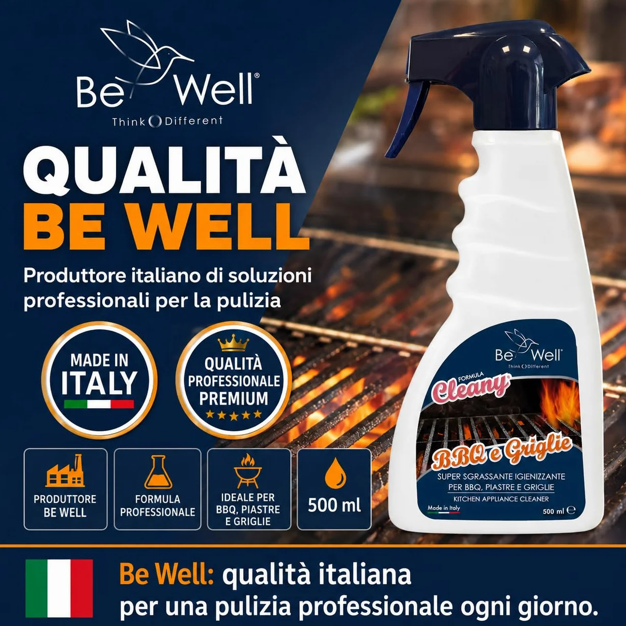 Odtłuszczacz do grilla w sprayu 500 ml Włochy