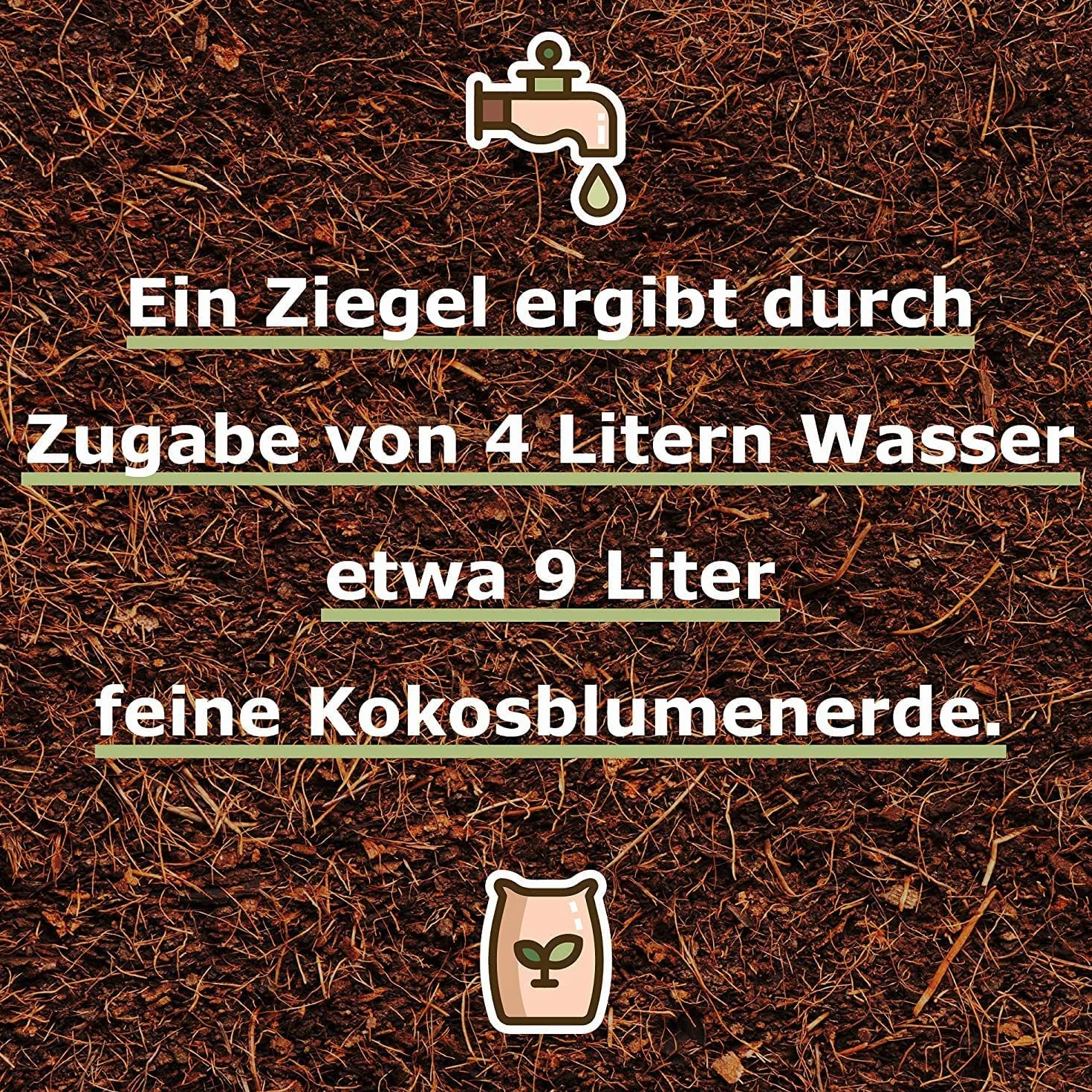 Ziemia kokosowa 18L 2x650g naturalna bez torfu do kwiatów palm roślin pokojowych