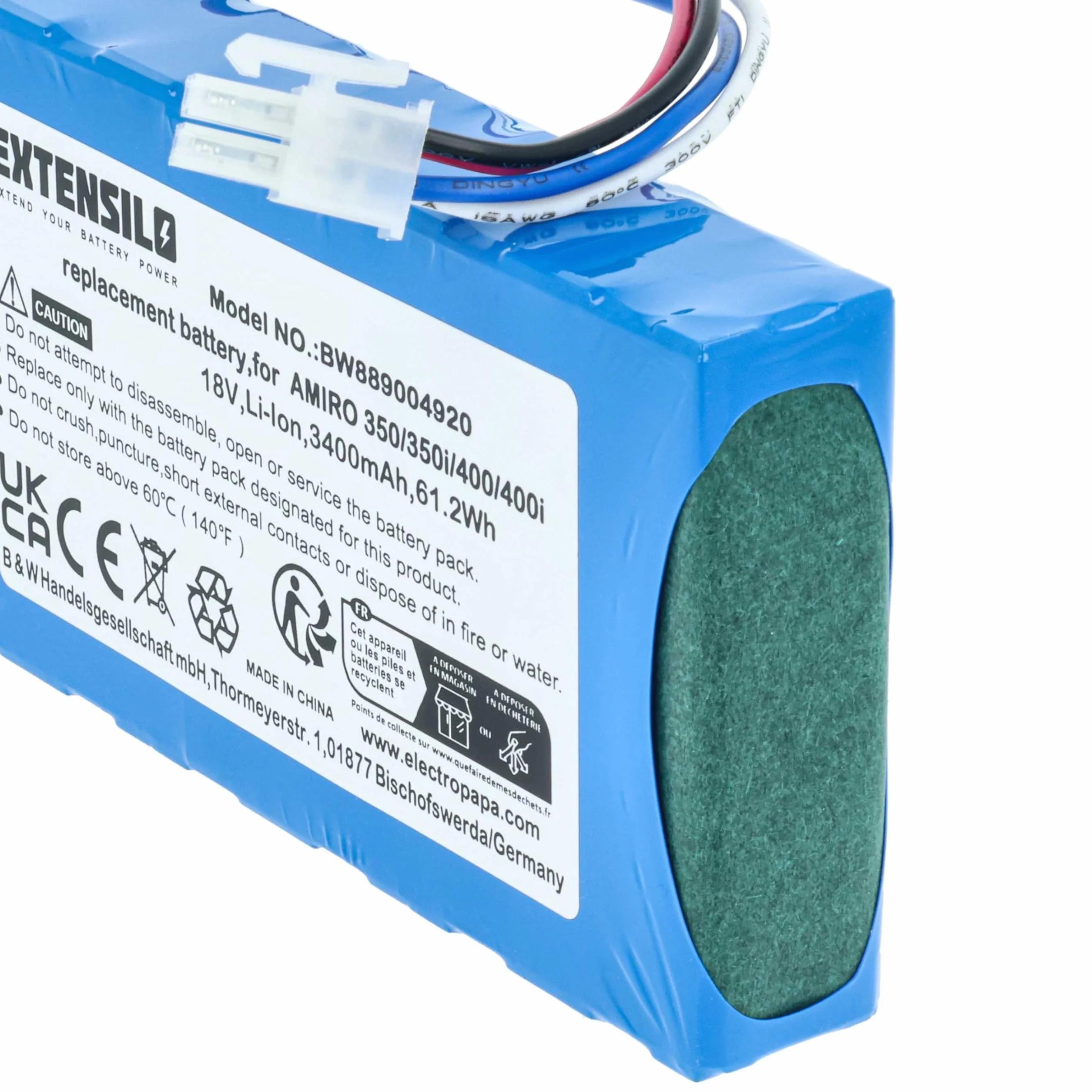 Akumulator kompatybilny z robotem Yard Force Compact 400Ri, 280R (3400 mAh 18 V litowo-jonowy)