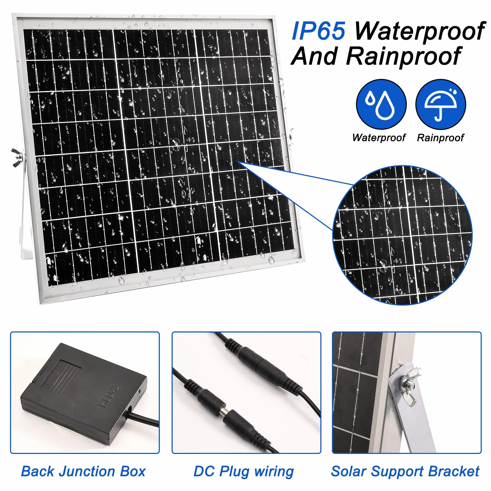 Joycabin Wentylator solarny, 15 W, moduł solarny, podwójny wentylator wydechowy, przenośny solarny wentylator wyciągowy do małych kurników, szklarni, domków dla zwierząt domowych, garażu, piwnicy