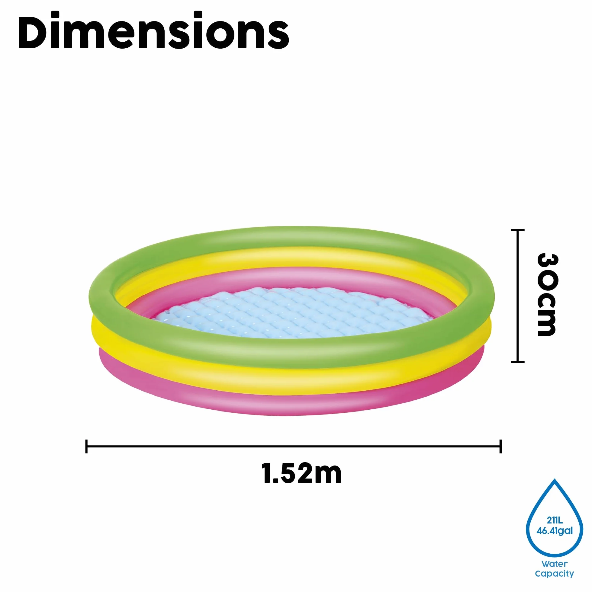 Bestway Summer Set Pool Φ60" x H12" / Φ1.52M x H30Cm