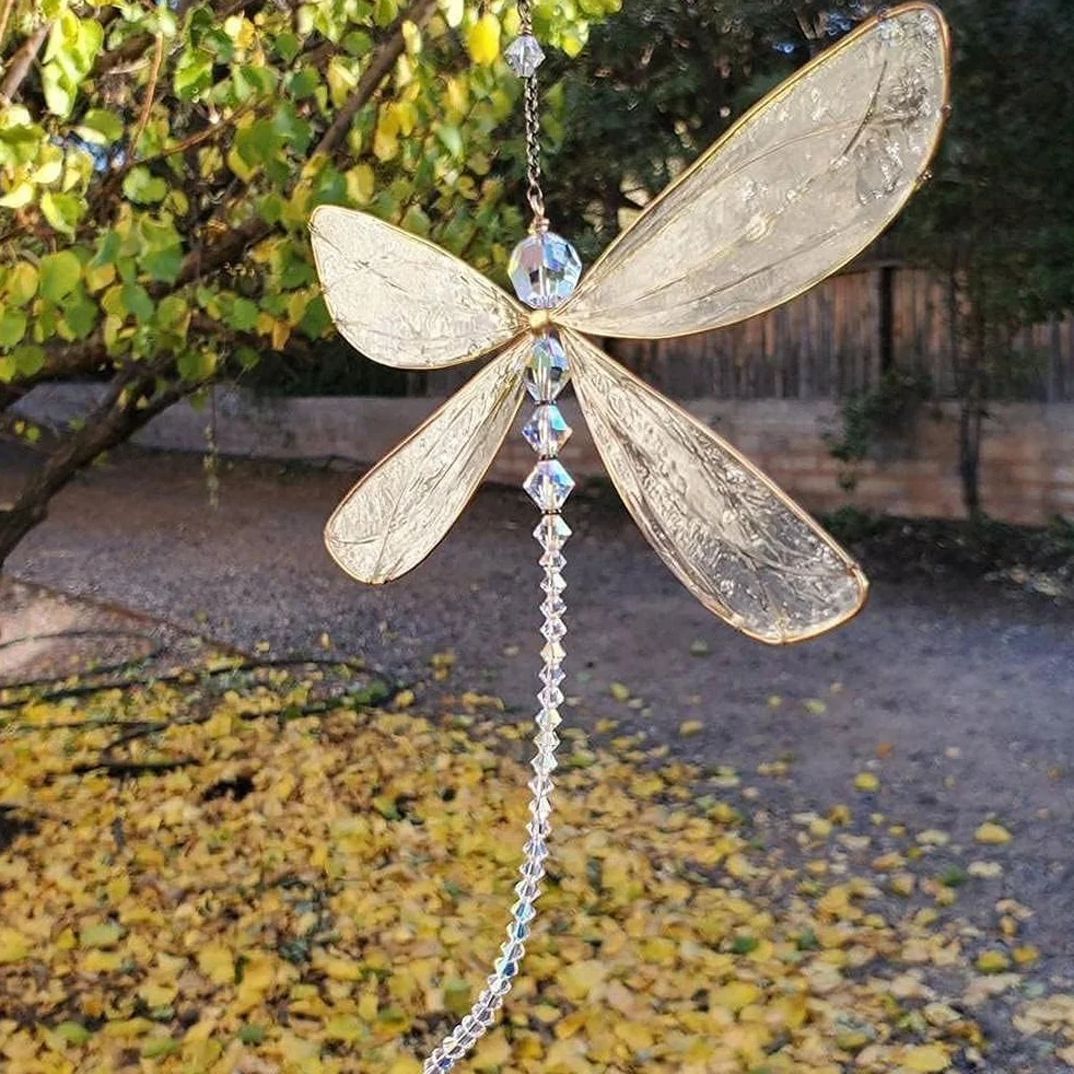 Kryszta?owy Wisiorek Wa?ka, 15x15 cm, Suncatcher do Ogrodu i Dekoracji ?lubnej, Ozdoba Samochodowa