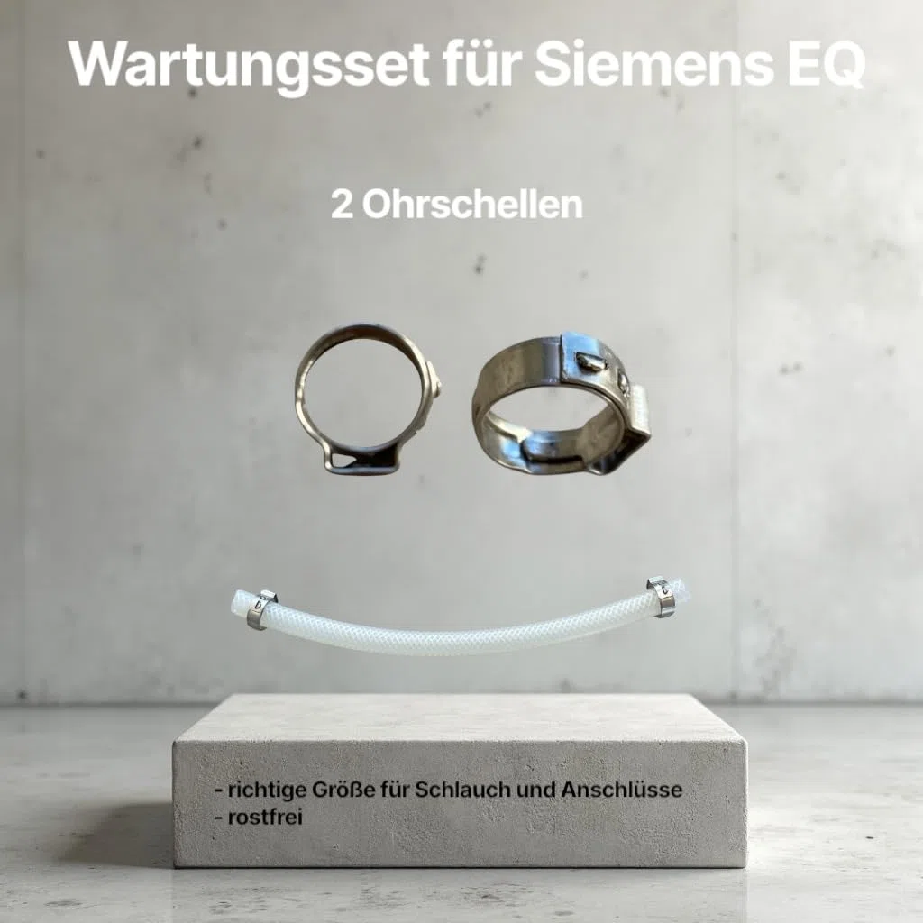Wąż silikonowy, zestaw konserwacyjny do Siemens EQ.3 S100 S300 S500 / EQ.9 s300 S500 S700 S900 / & Bosch VeroCup 100 300 - wąż do parzenia - część zamienna do ekspresu do kawy – stabilny, elastyczny i