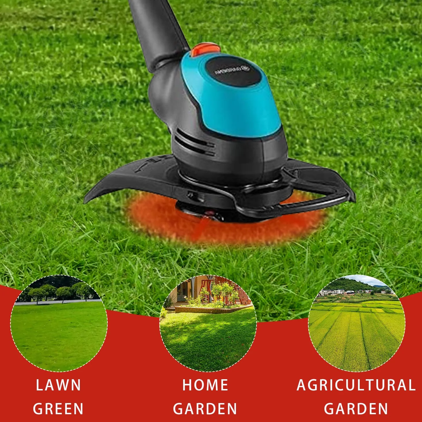 100 sztuk PA6 RotorCut noży zamiennych, kompatybilne z podkaszarką Gardena, nożami z tworzywa sztucznego do podkaszarki i podkaszarki akumulatorowej Gardena