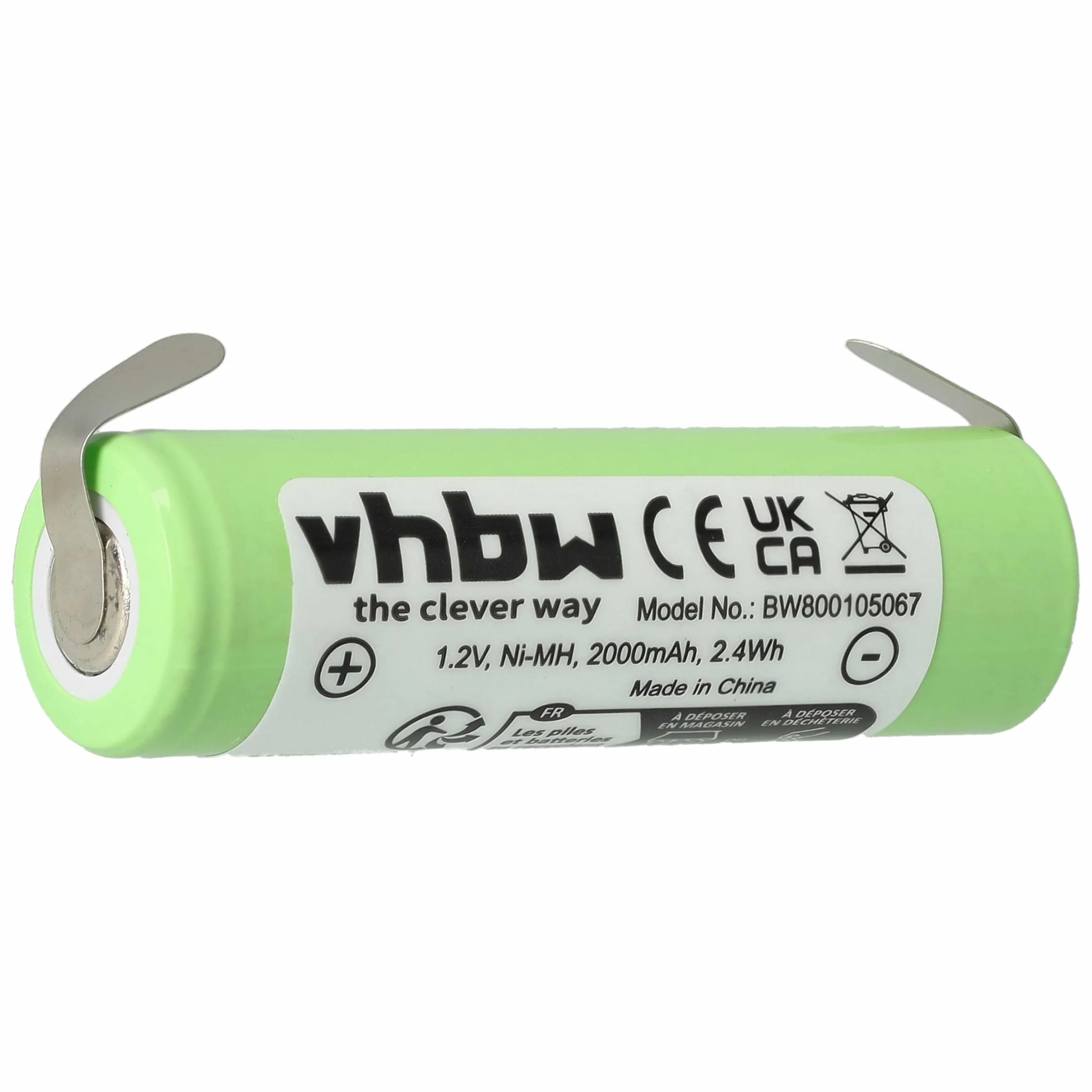 vhbw Bateria zamienna do golarki Philips 138-10584, 422203613480 do maszynki do strzyżenia włosów (2000 mAh, 1,2 V, NiMH)