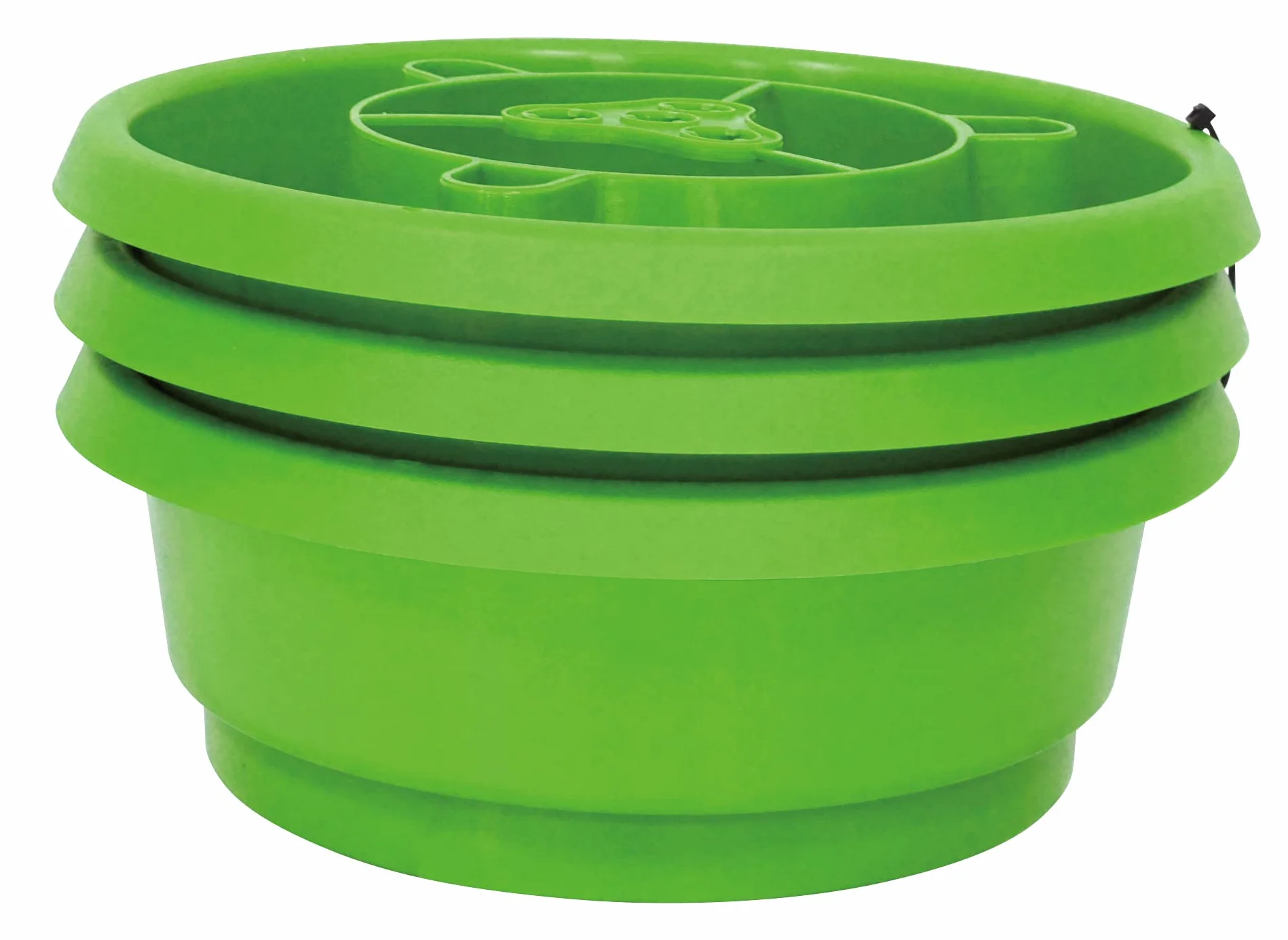 Dehner Pierścień do nawadniania z ochroną przed ślimakami, 3 sztuki, średnica 24 cm, wysokość 9 cm, tworzywo sztuczne, zielony