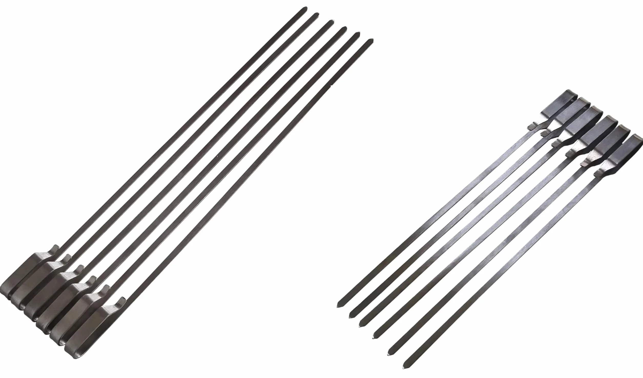 Rotisserie rożen ze stali nierdzewnej – rożen Rondell anex Gyros do wszystkich rożen o średnicy do Ø 14 mm – w zestawie 6 krótkich szpikulców (30 cm) i 6 długich szpikulców (41 cm)